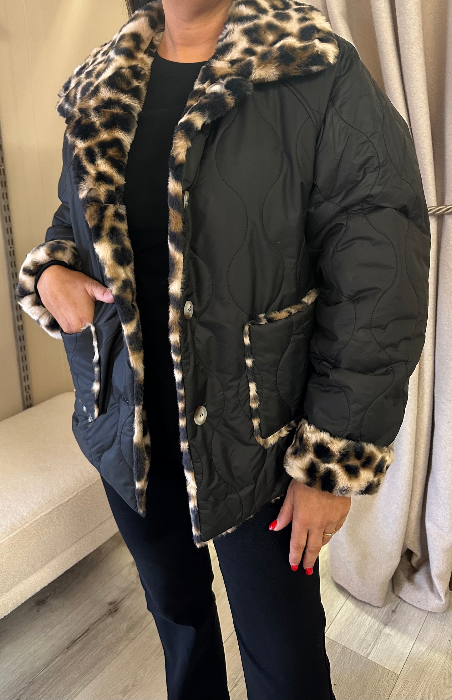 Day2Night Reversible Leopard Jacket