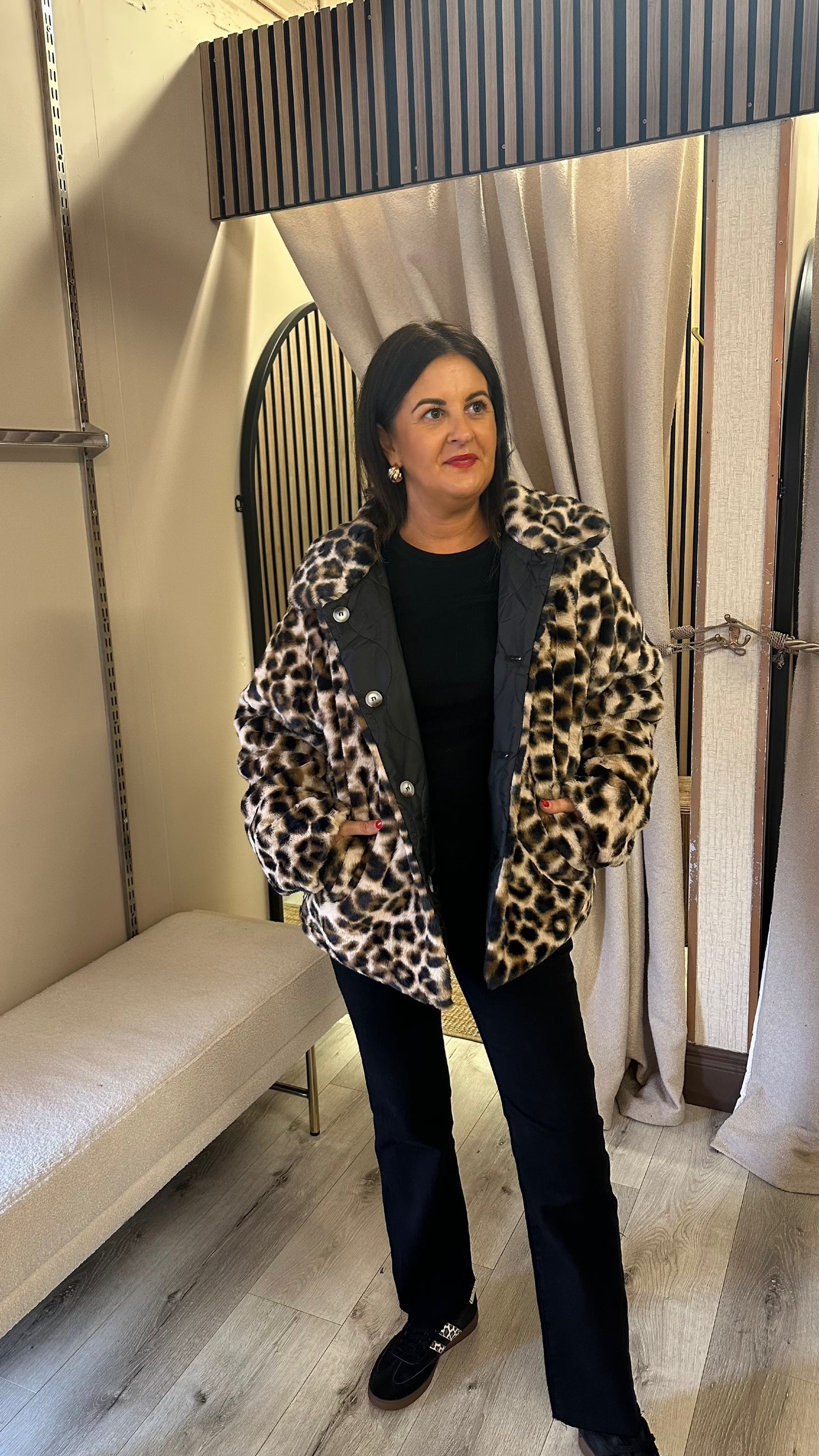 Day2Night Reversible Leopard Jacket