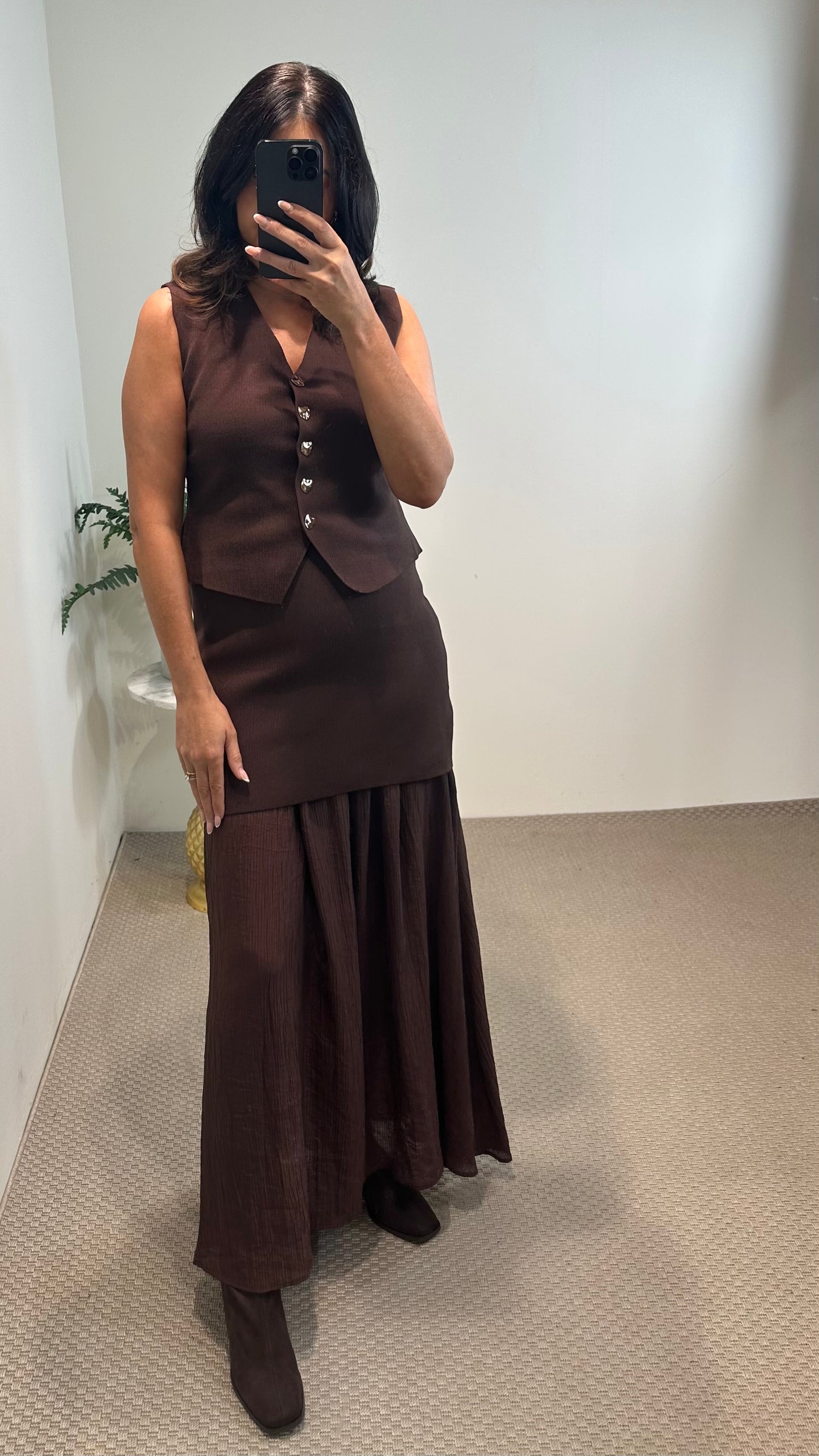 Margot Brown Skirt