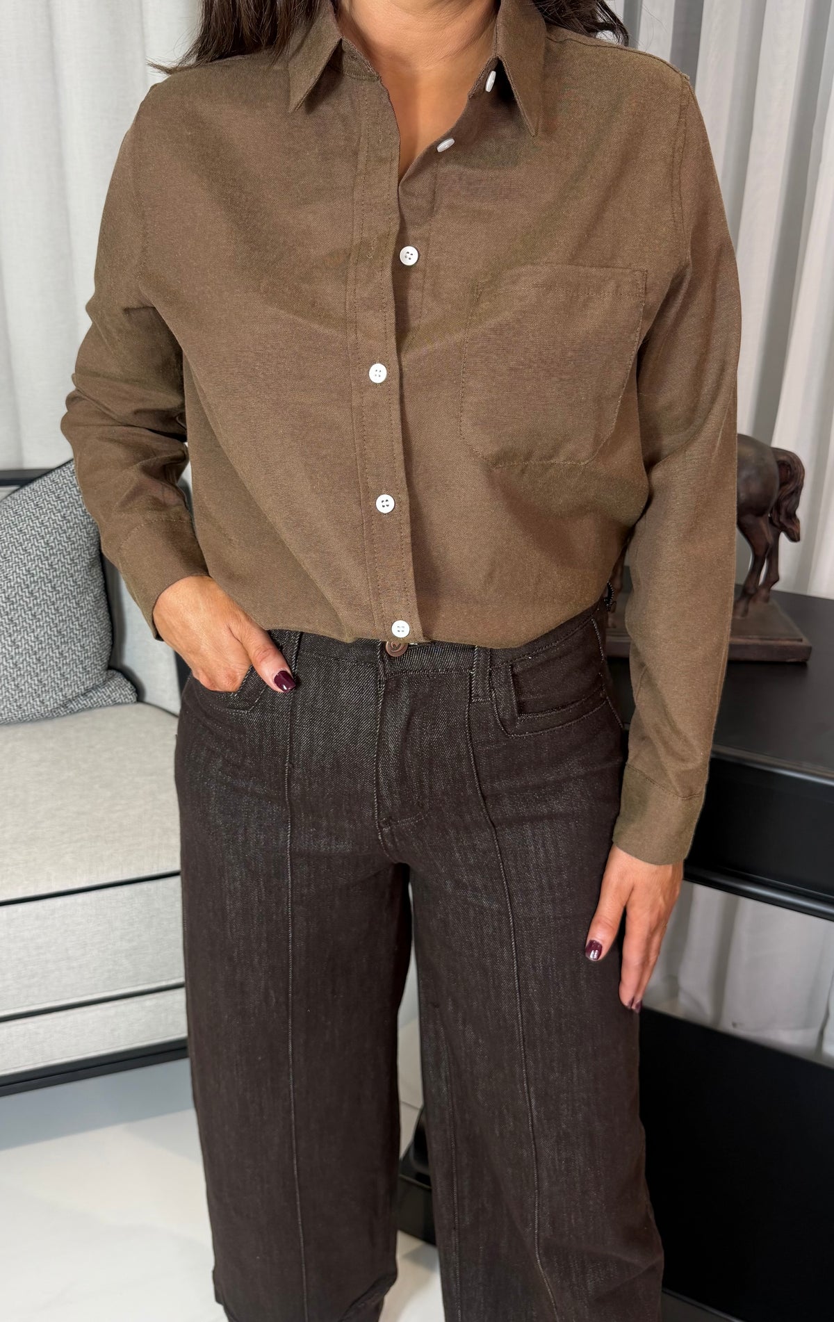 Coffee Brown Classic Shirt