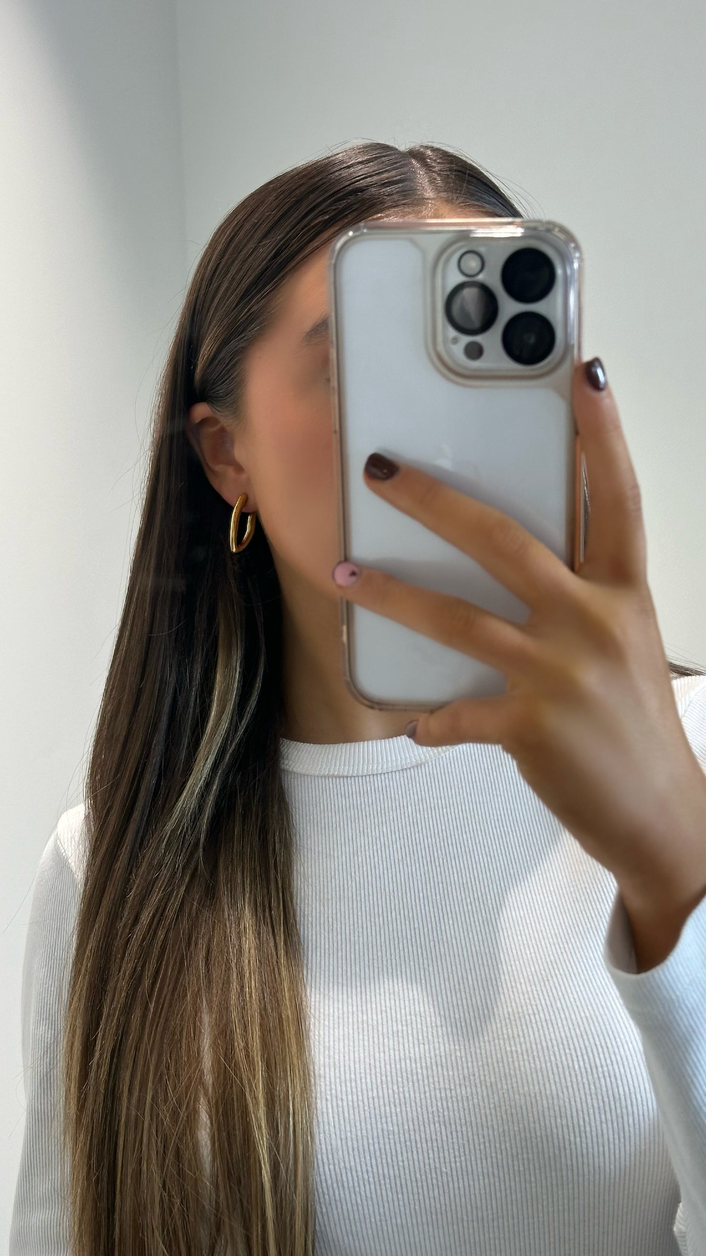 Ari- Irregular Gold Hoop