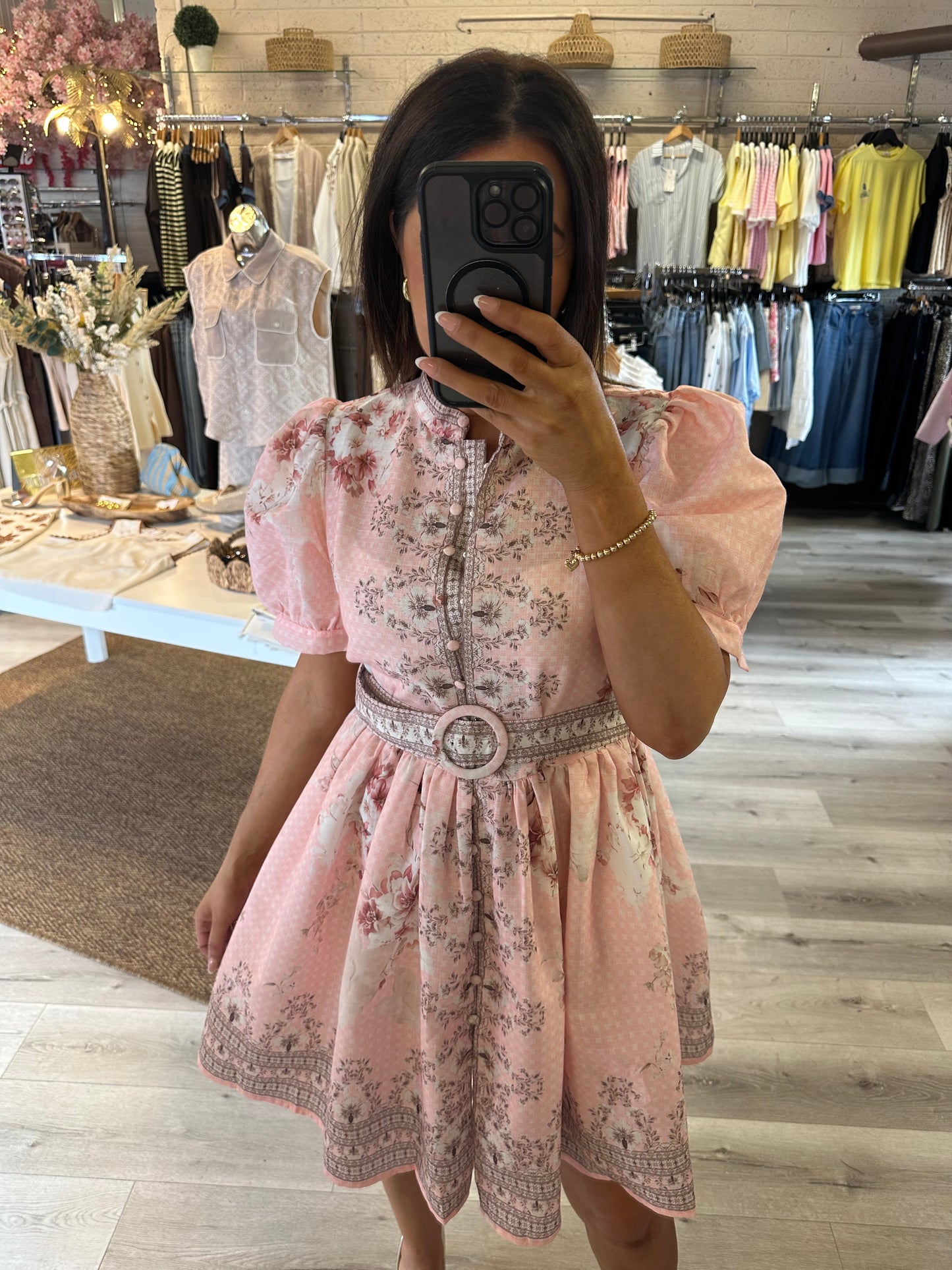 Pink Floral Dress
