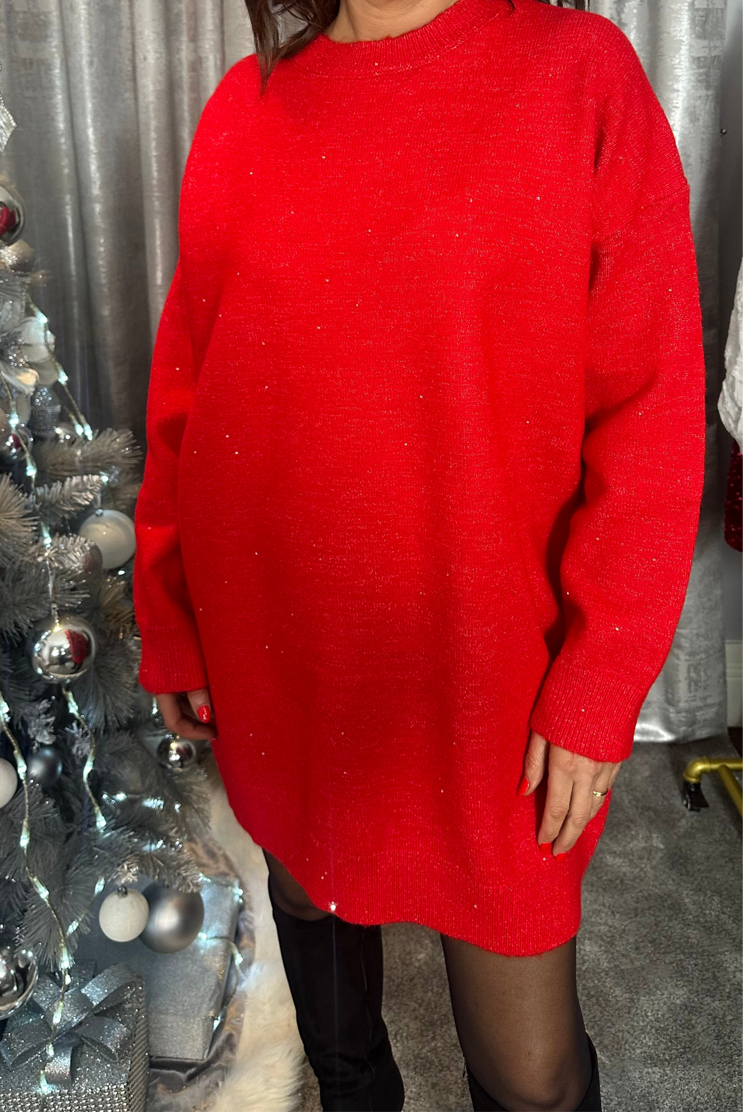 Red Jumper Dress