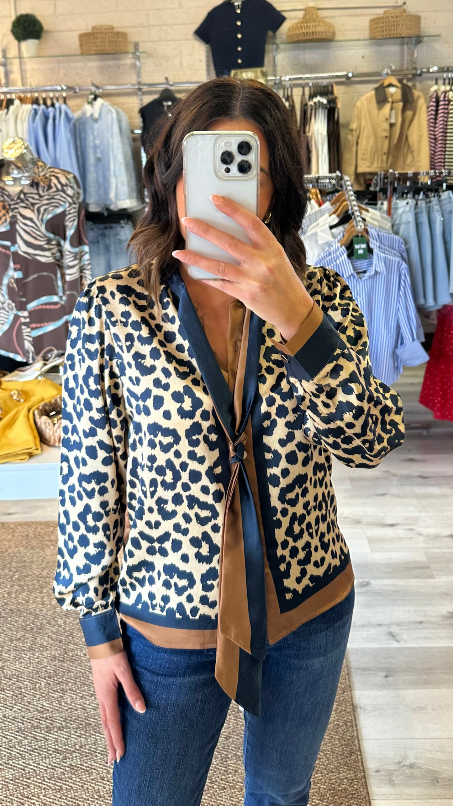 Leopard Print Blouse
