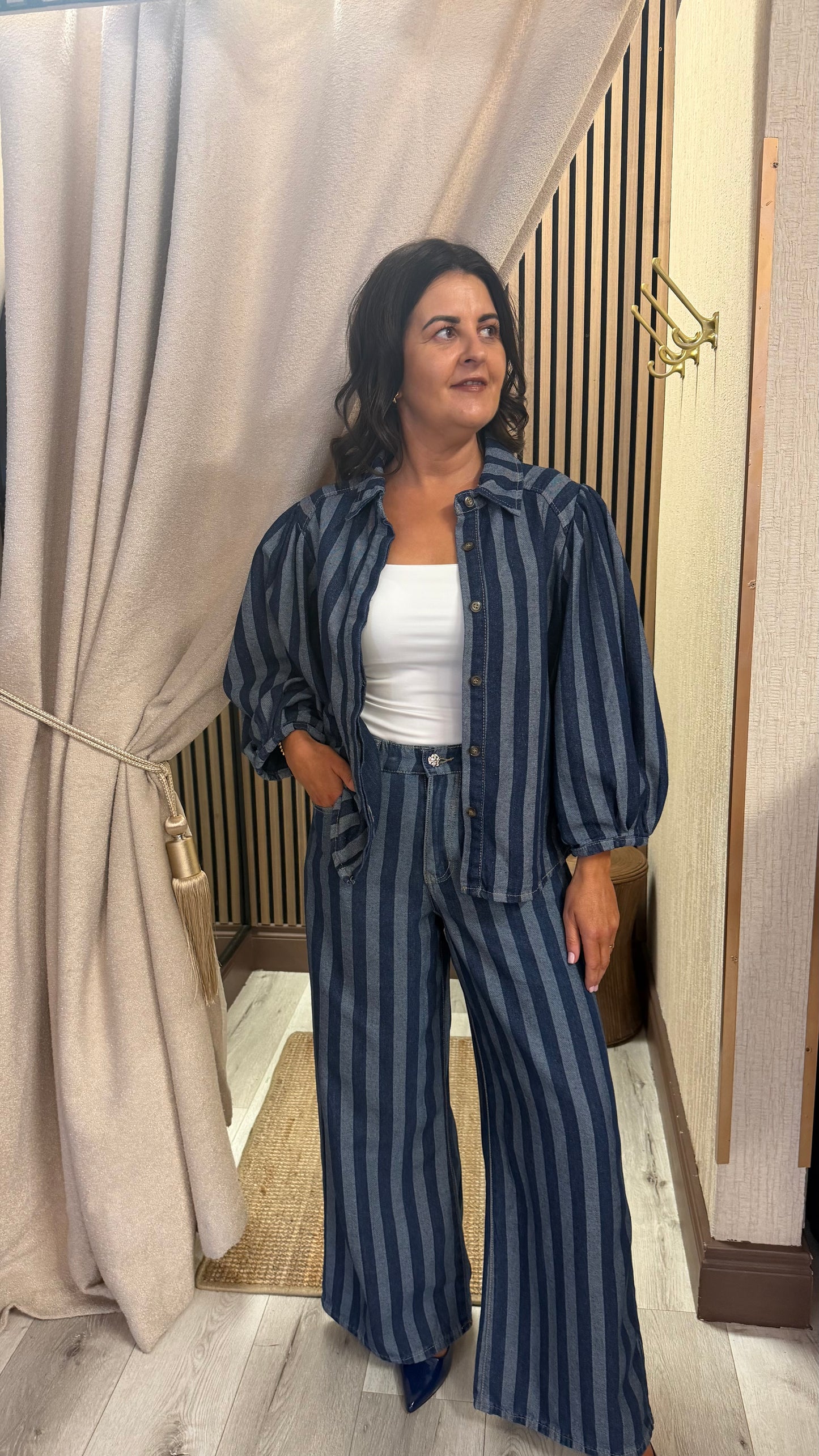 Denim Striped Shirt