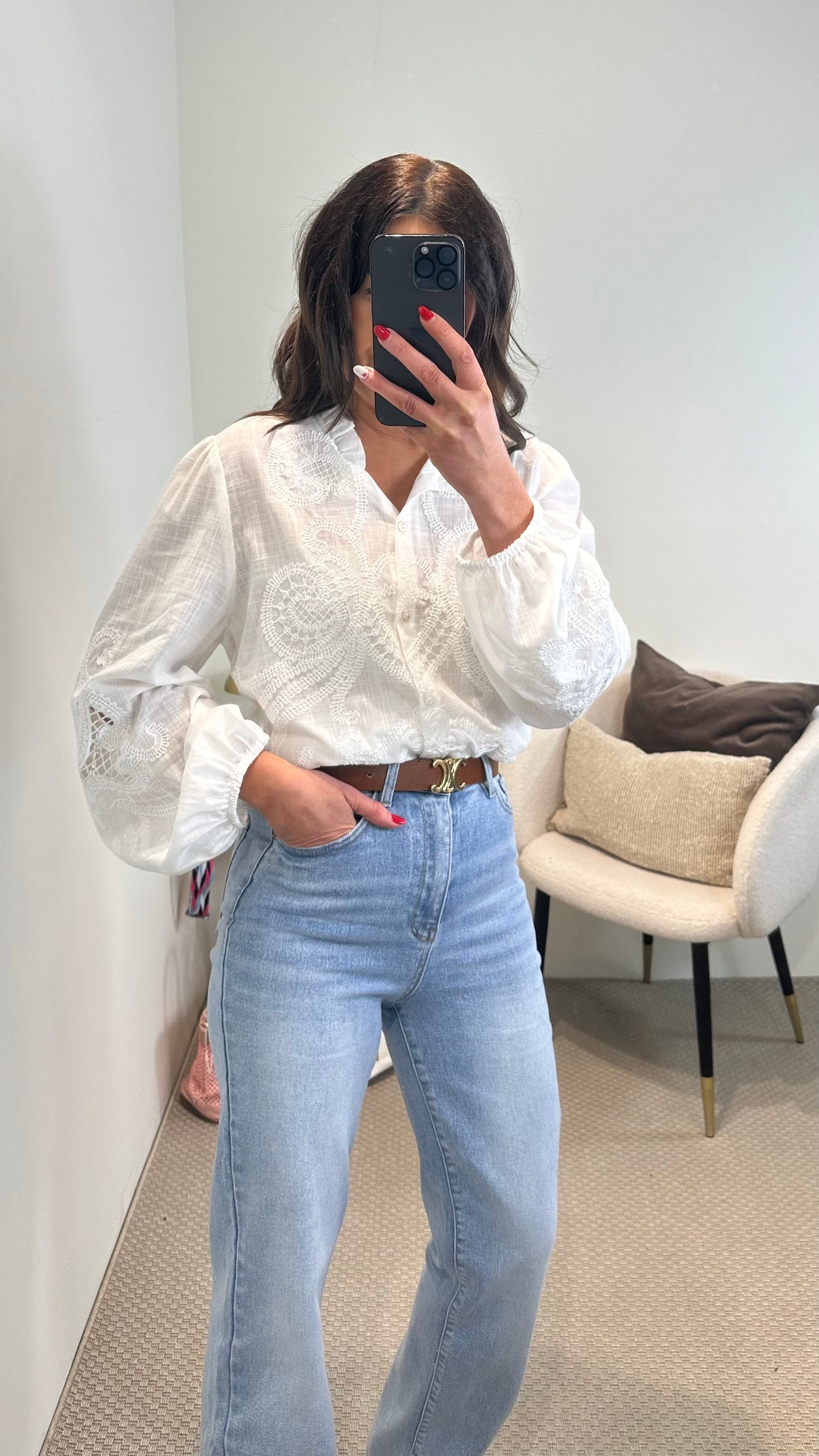 White Lace Blouse