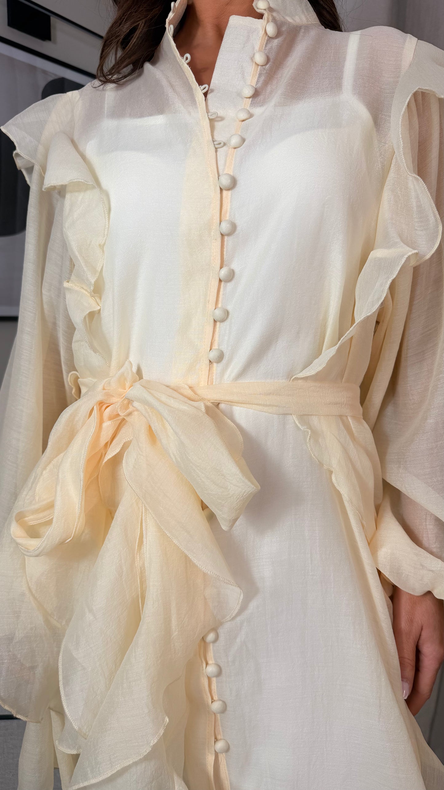 Lemon Frill Dress