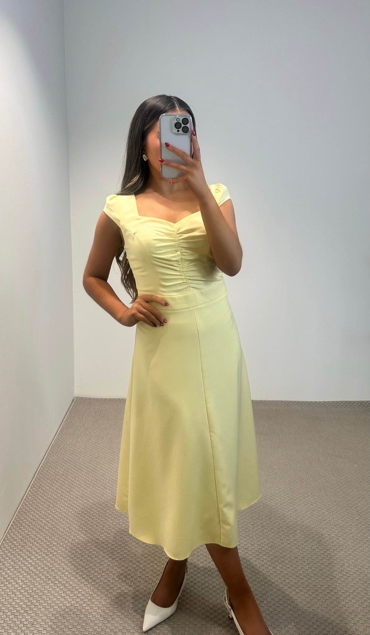 Lilly Light Yellow Dress