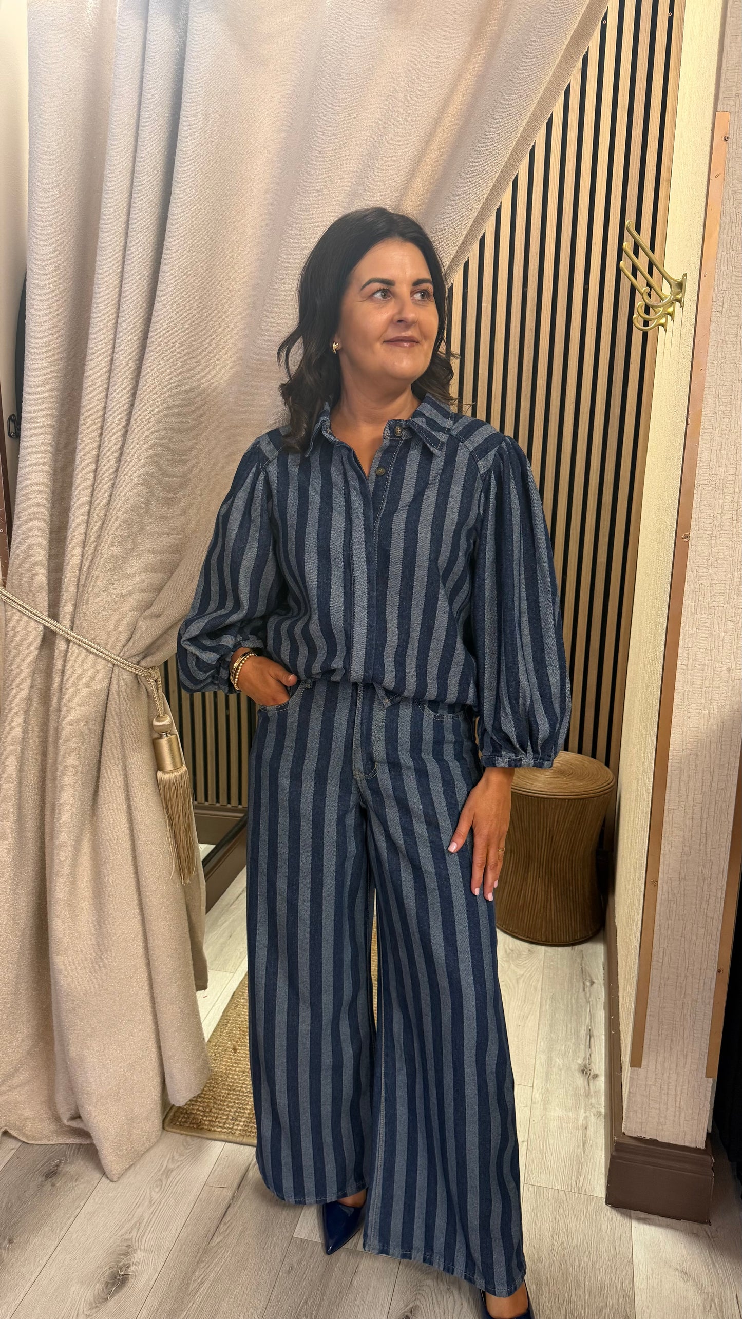 Denim Striped Shirt