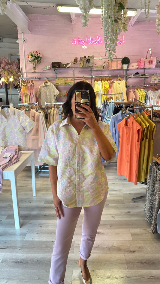 Pattern Oversized Shirt