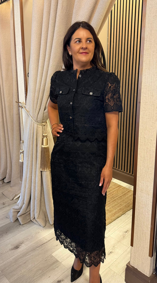 Zoe Black Lace Co-Ord