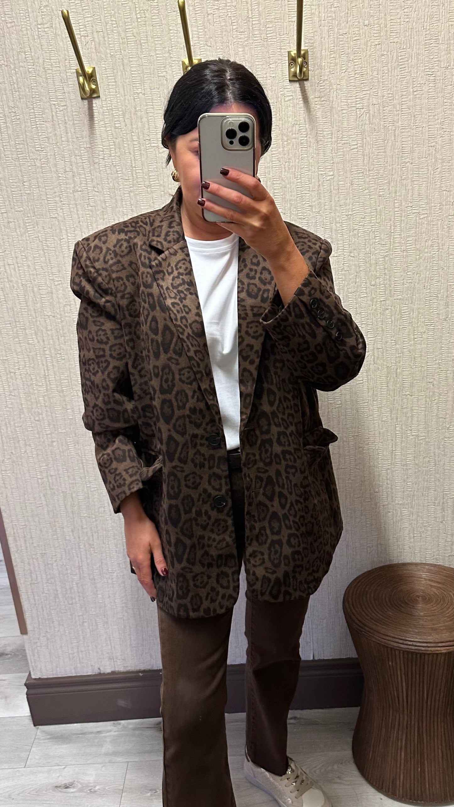 Lottie Leopard Blazer