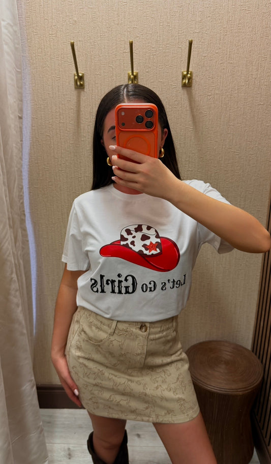 Cowboy T-Shirt-Red