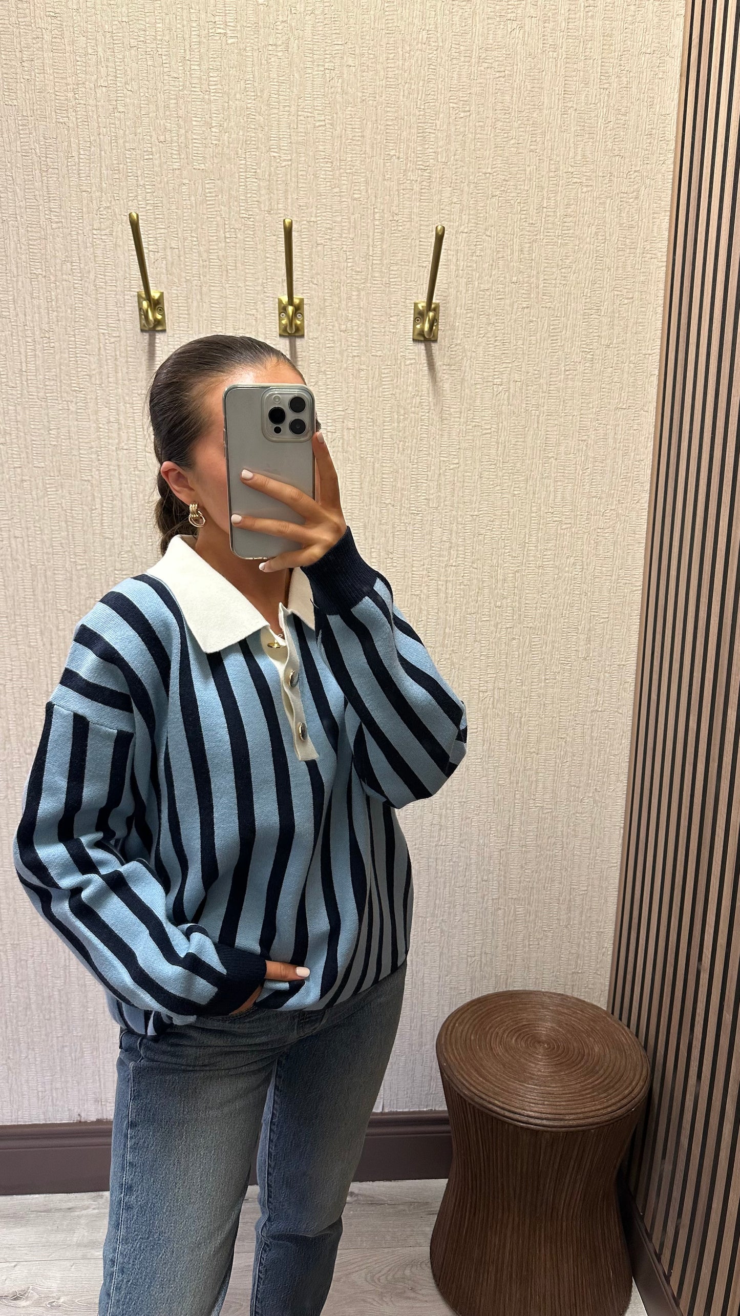 Navy & Blue Rugby Knit