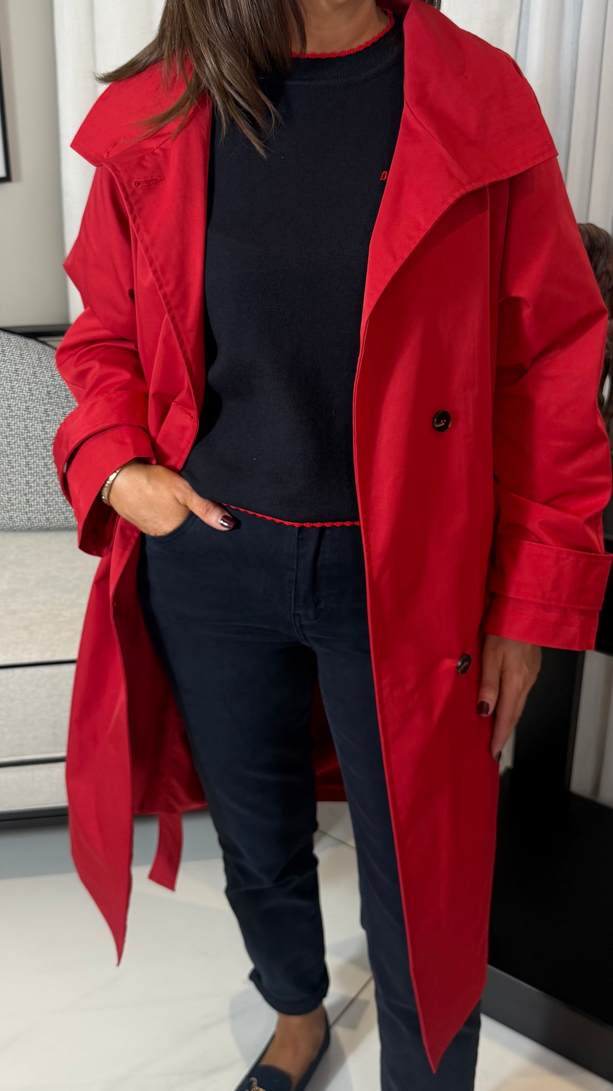 The Ruby Red Trenchcoat