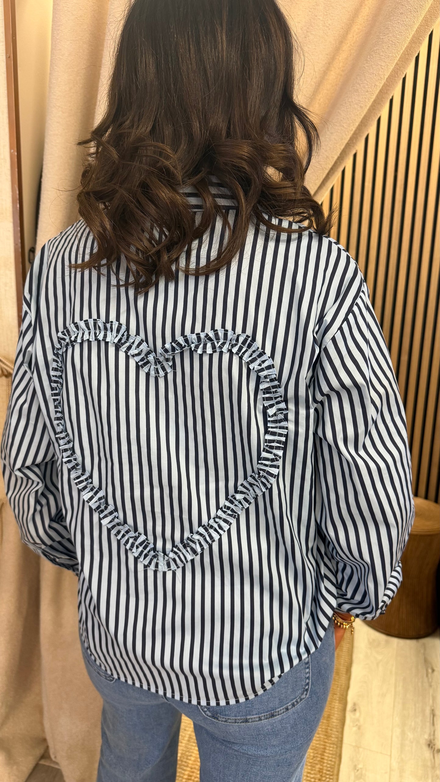 Blue & Navy Striped Shirt