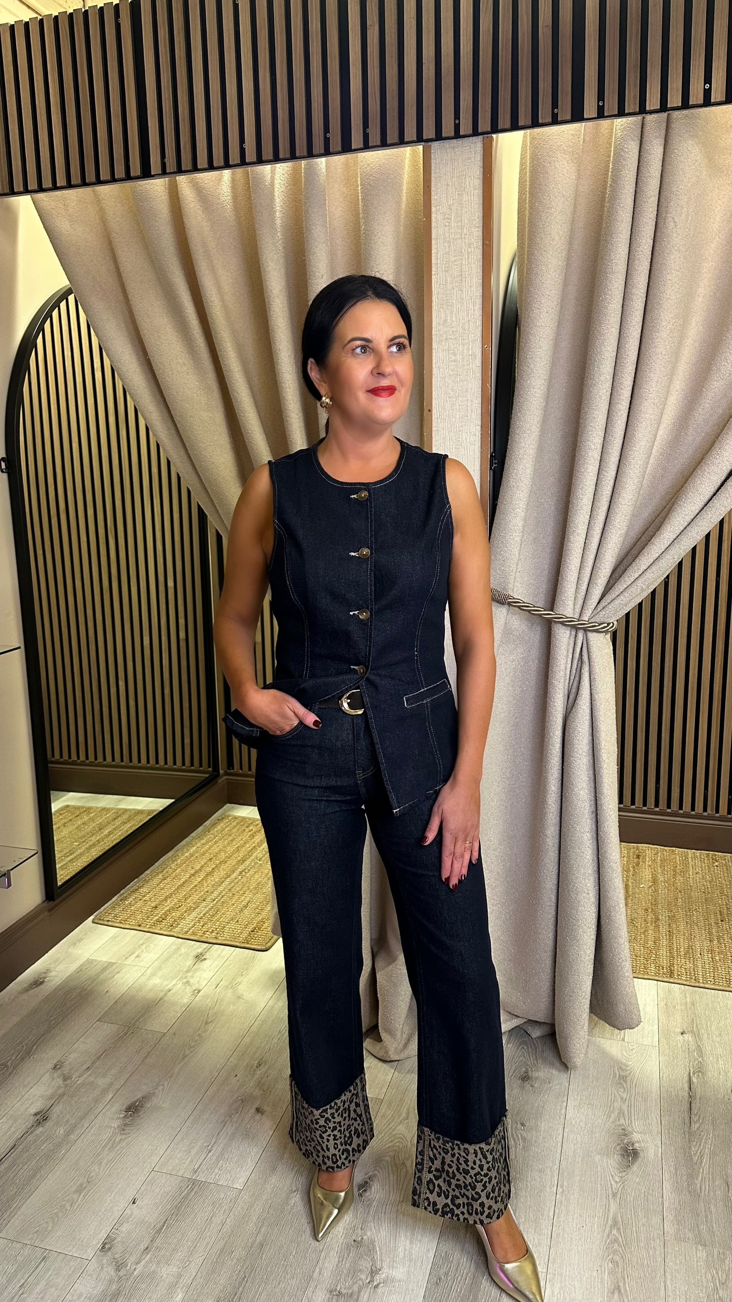 Dark Denim Waistcoat