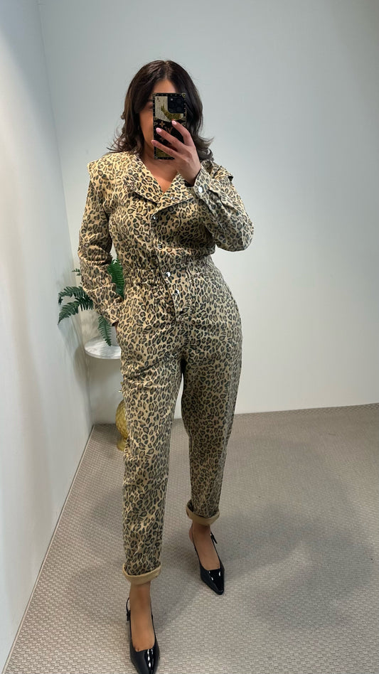 Leopard Print Jumpsuit