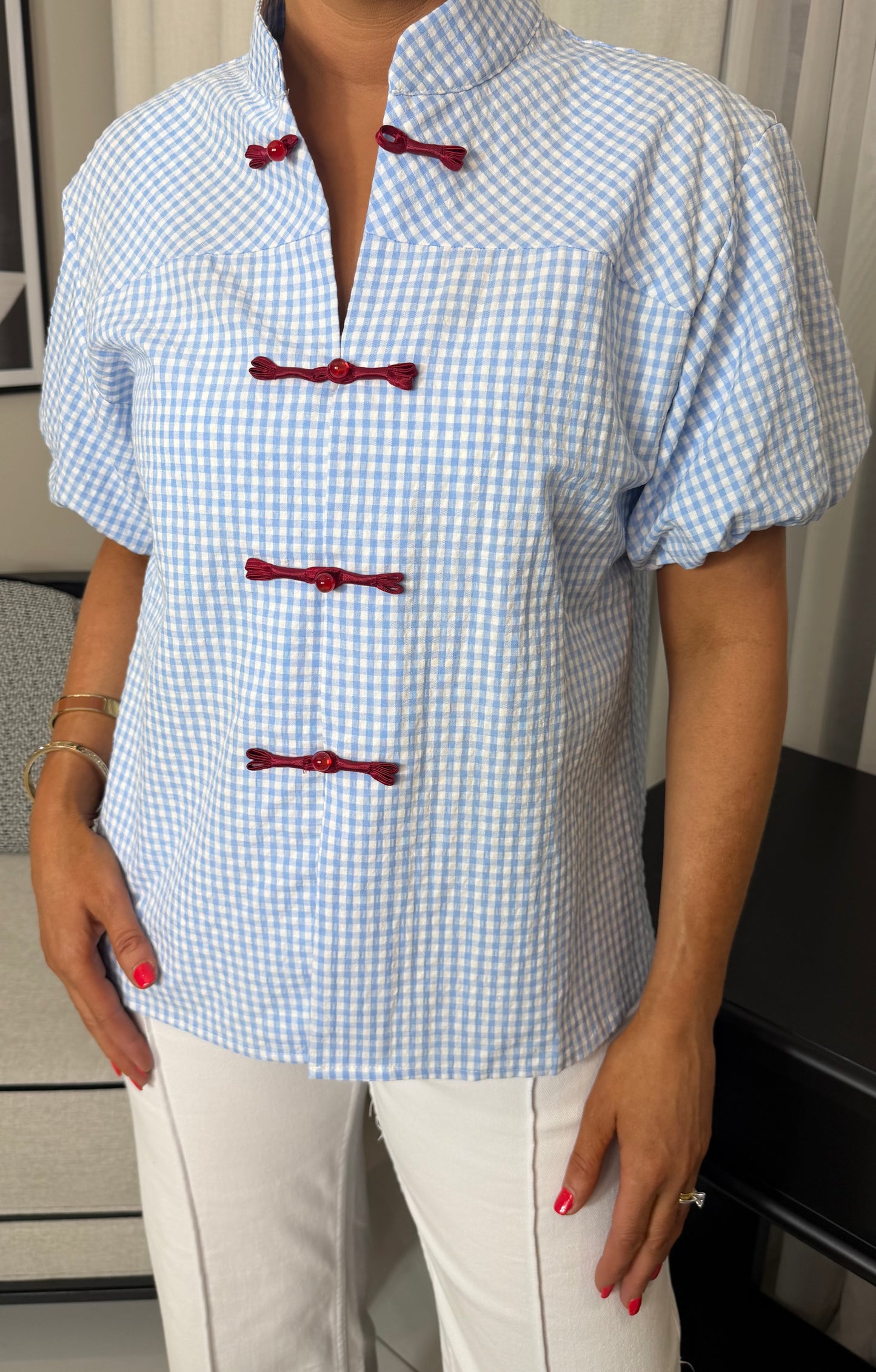 Charlotte Gingham Top