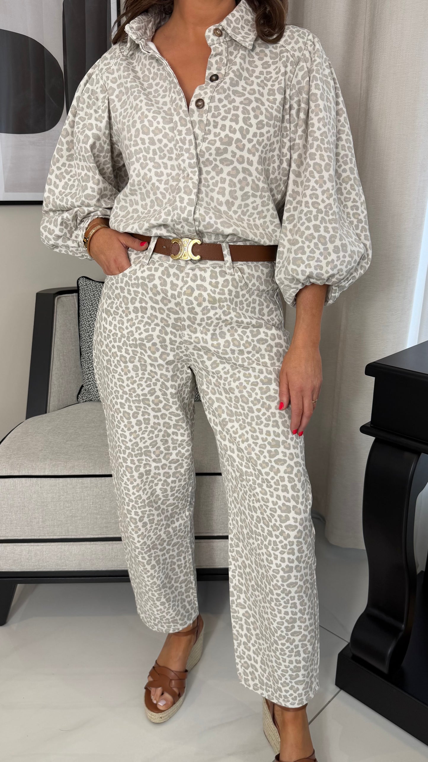 Yasmin Leopard Jeans