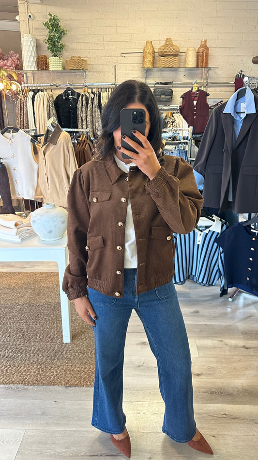 Chocolate Brown Corduroy Jacket