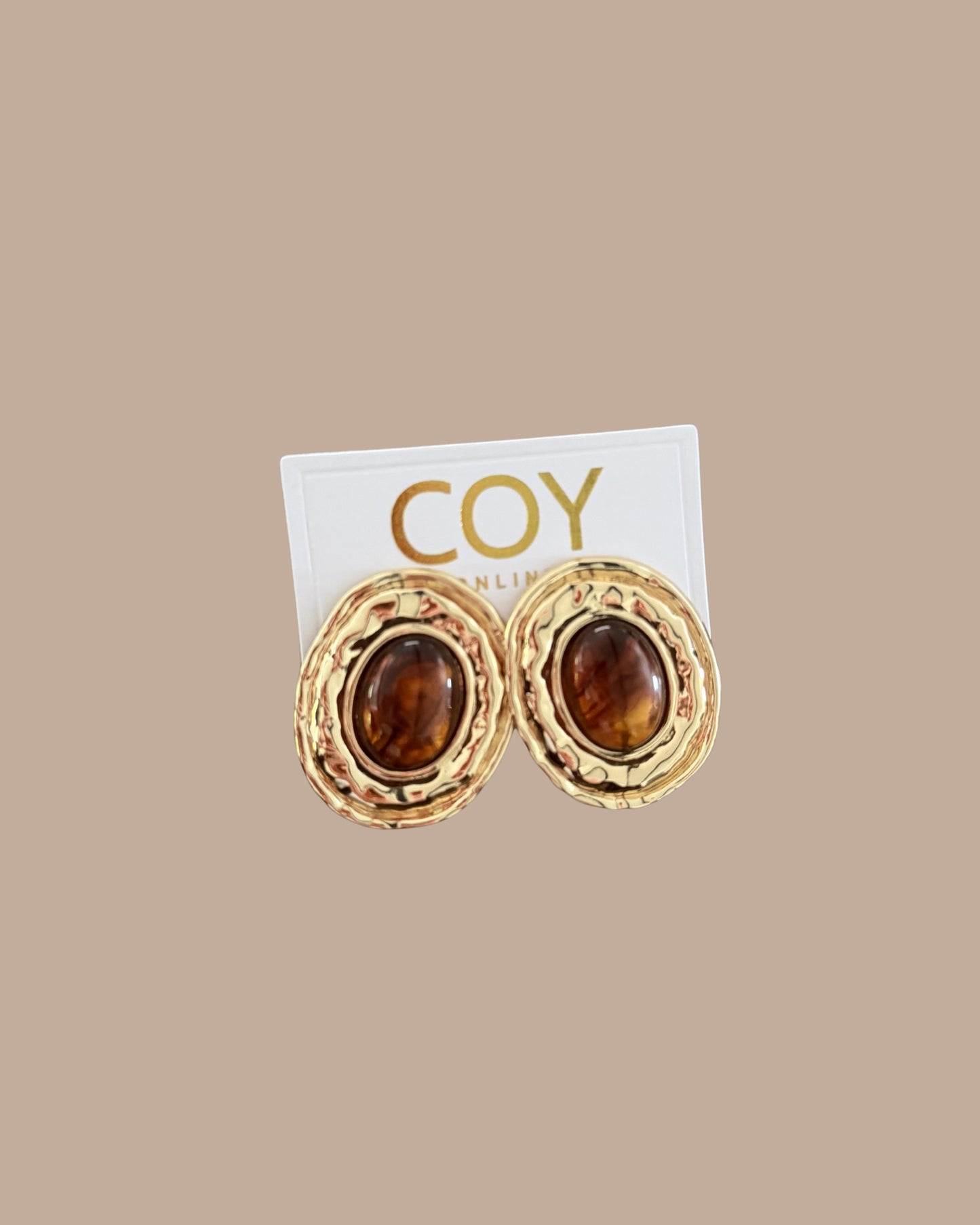 Golden Amber Earrings