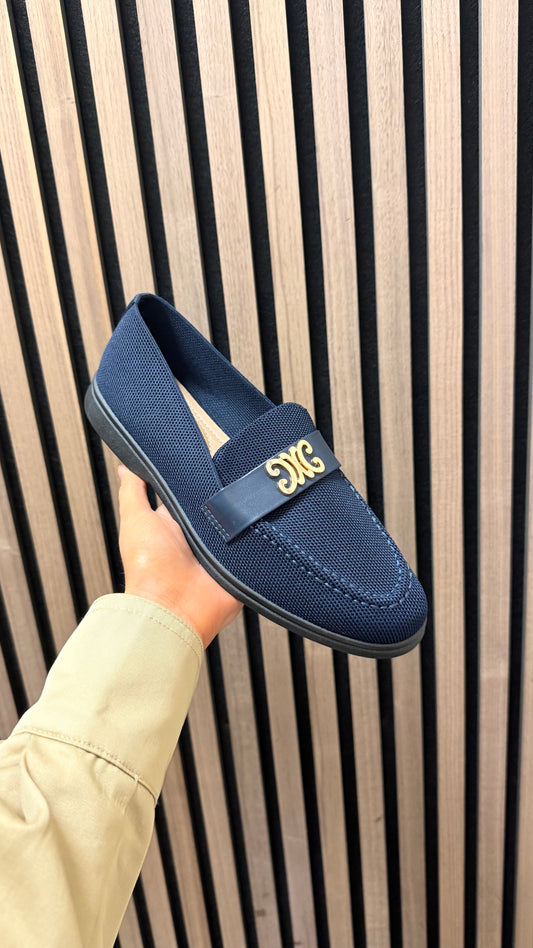 Navy Loafers