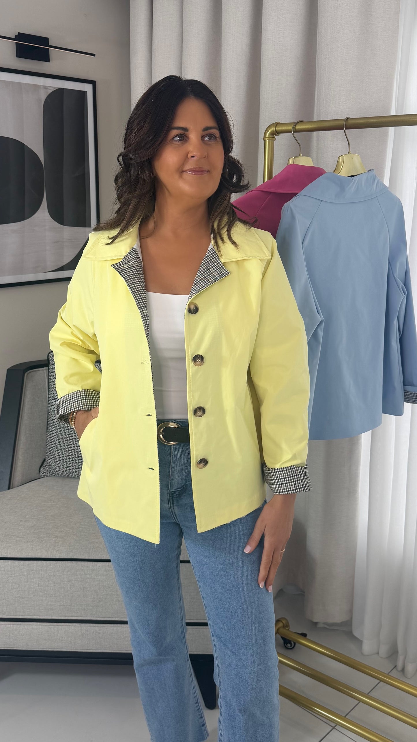 Lemon Short Trench Coat