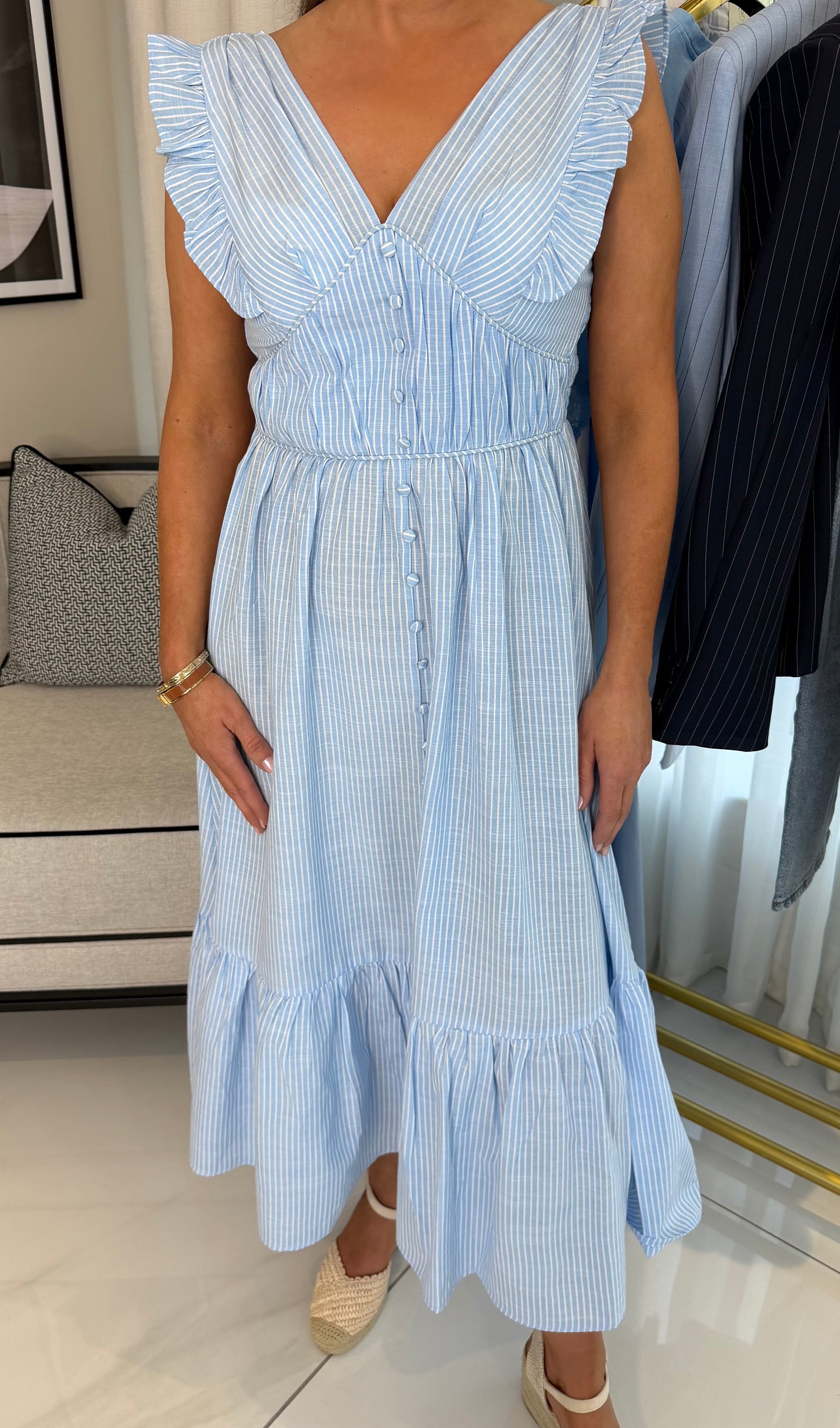 Holly Pinstripe Dress