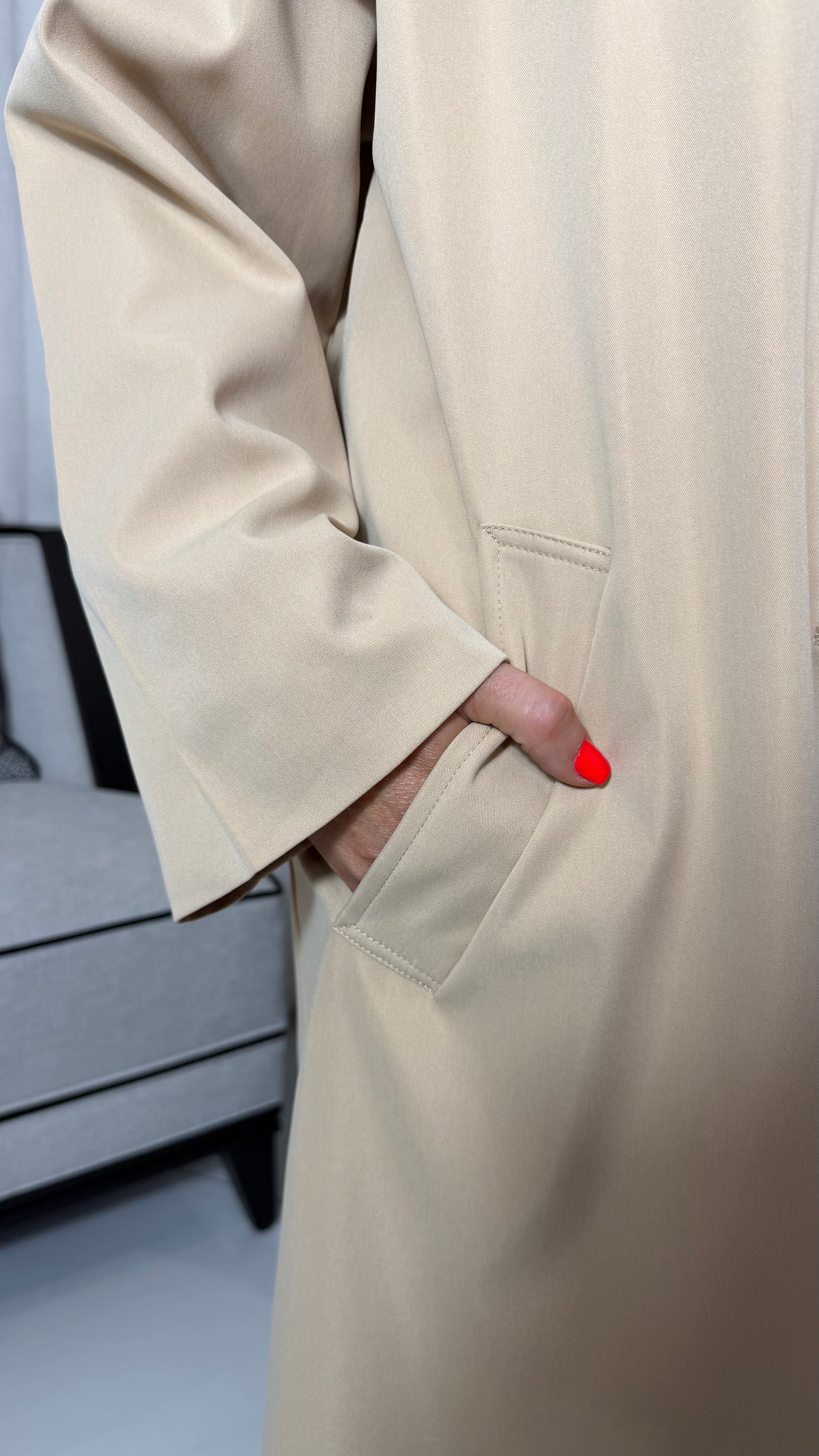 The Layla Oversized Long Trench