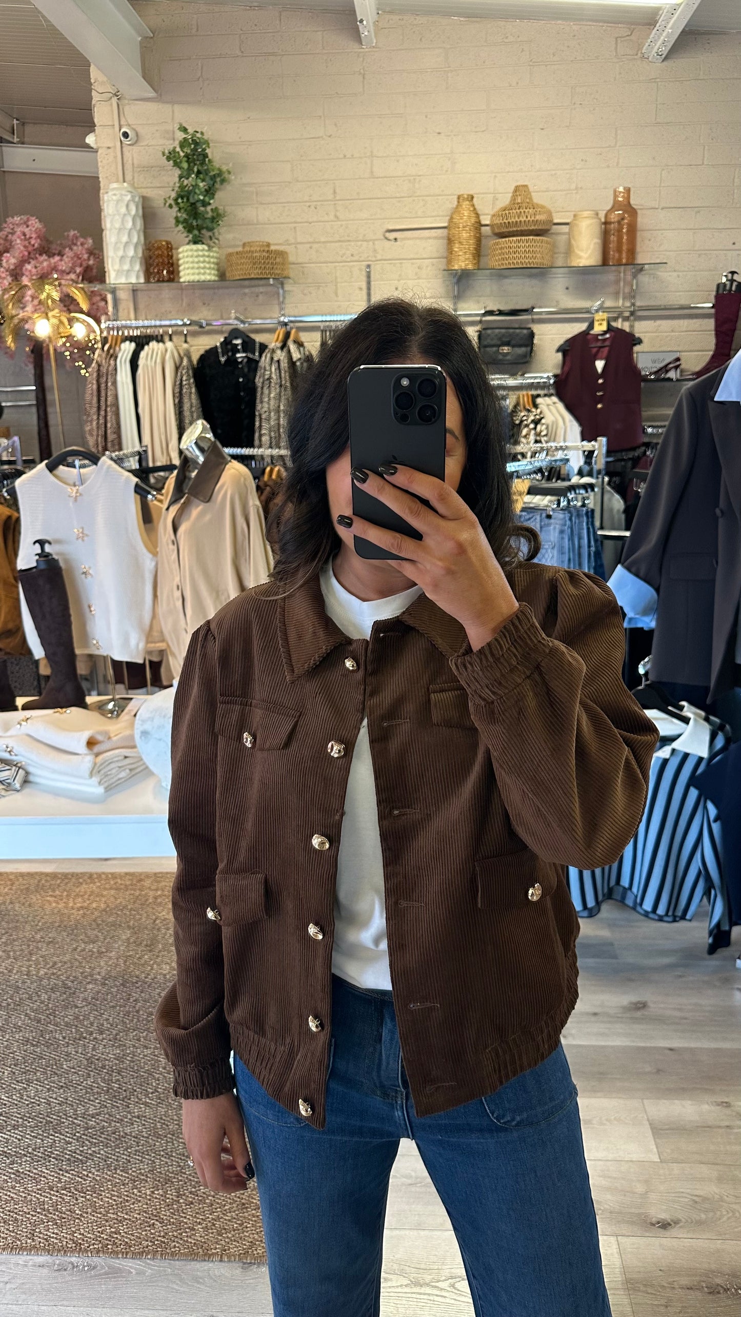 Chocolate Brown Corduroy Jacket