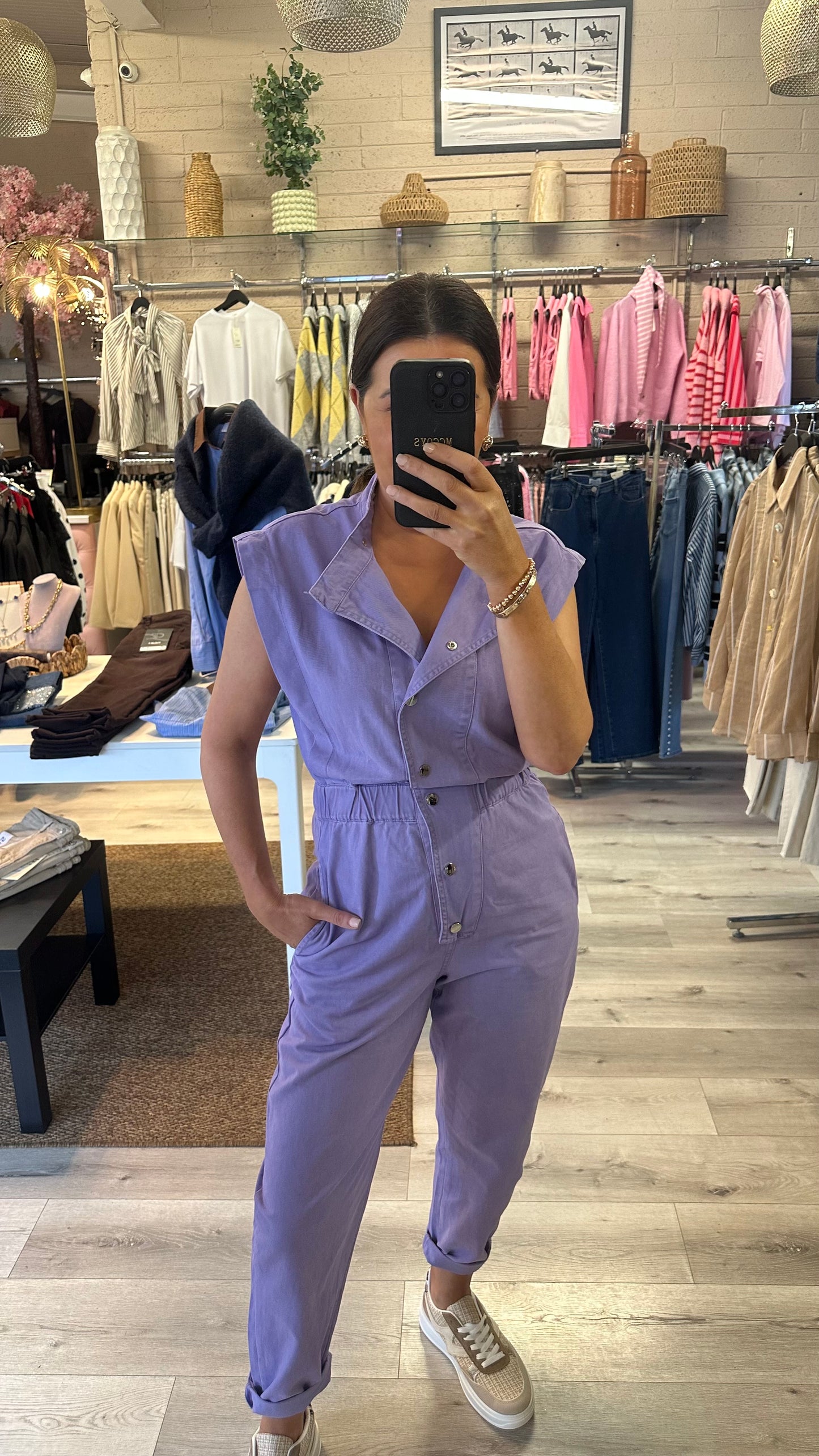 Lilac Denim Jumpsuit