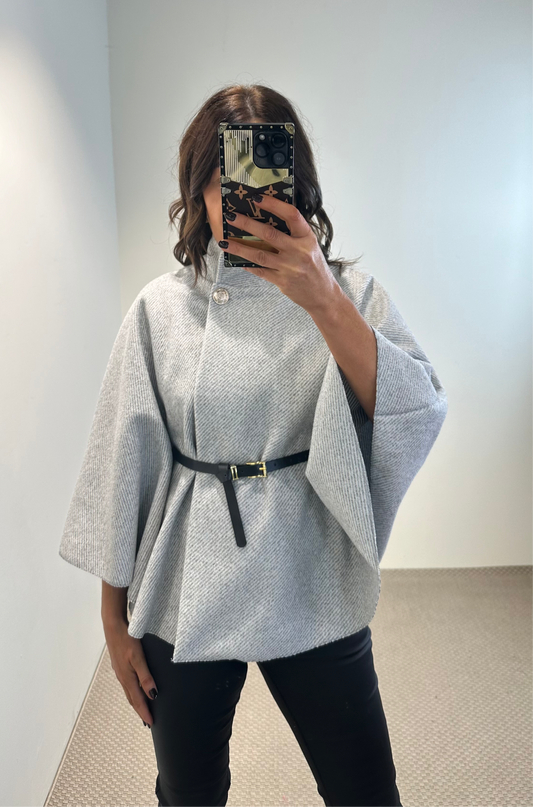 Grey Cape with Belt