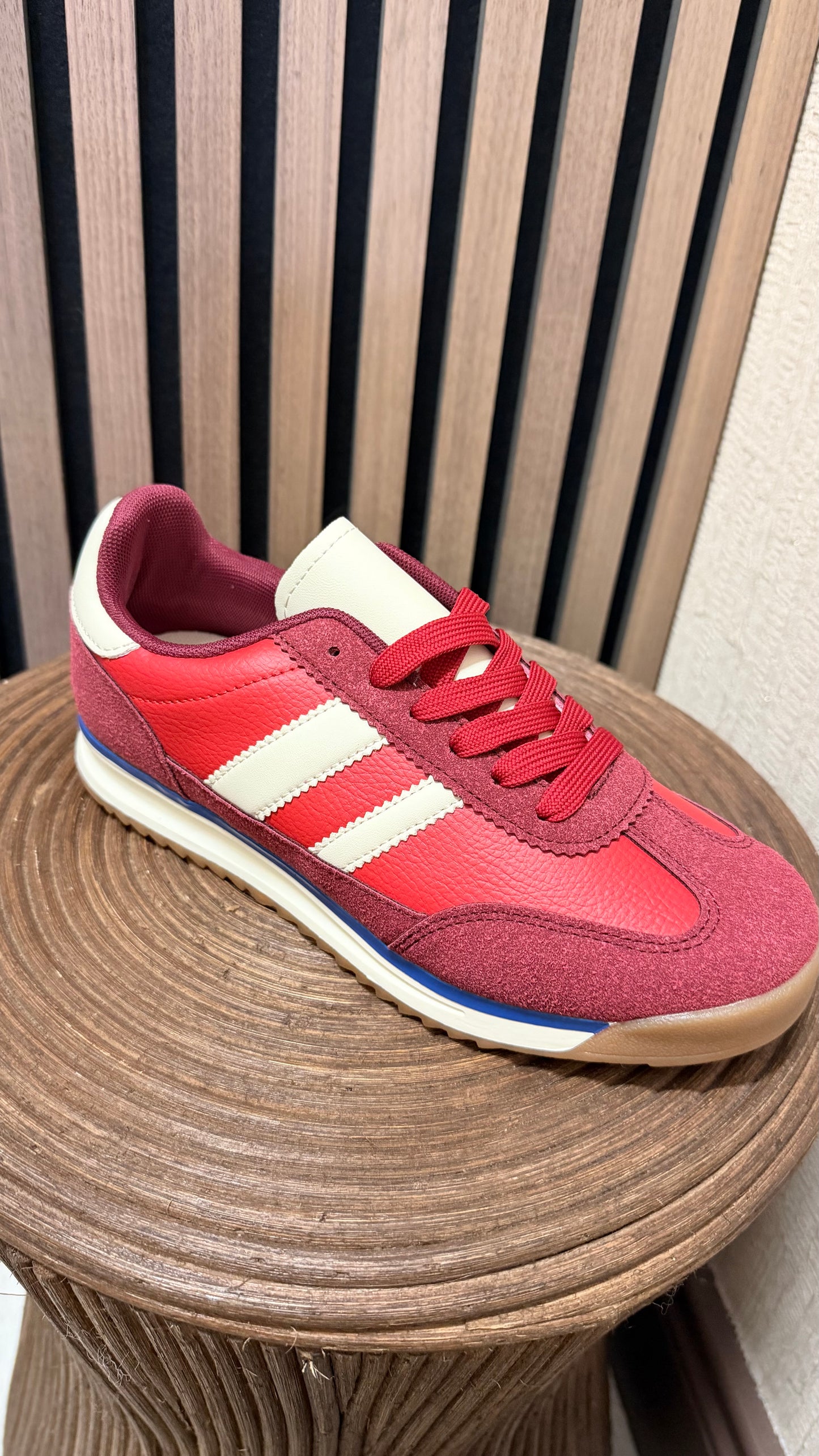 Red & White Trainers