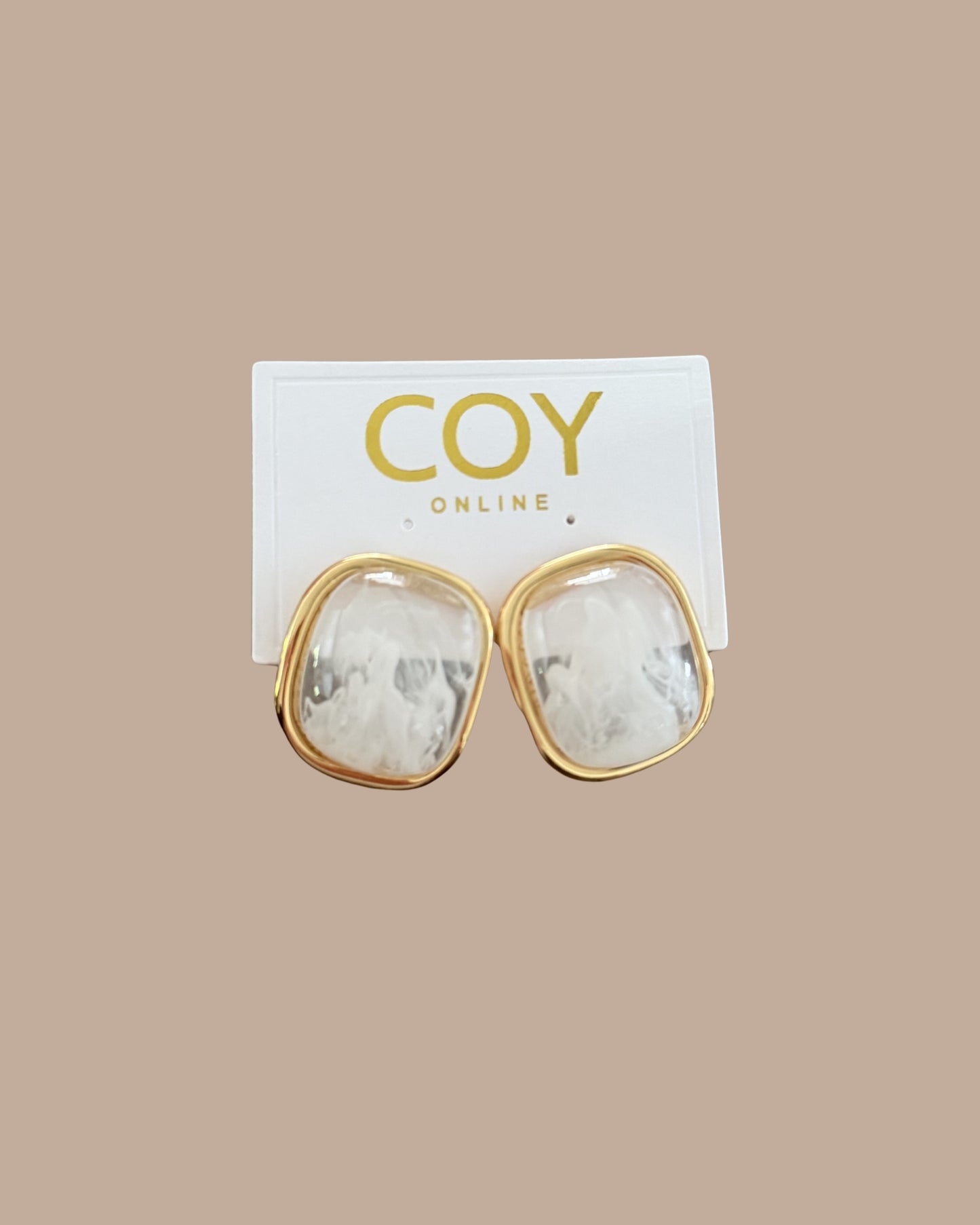 Margot White/Clear Earrings
