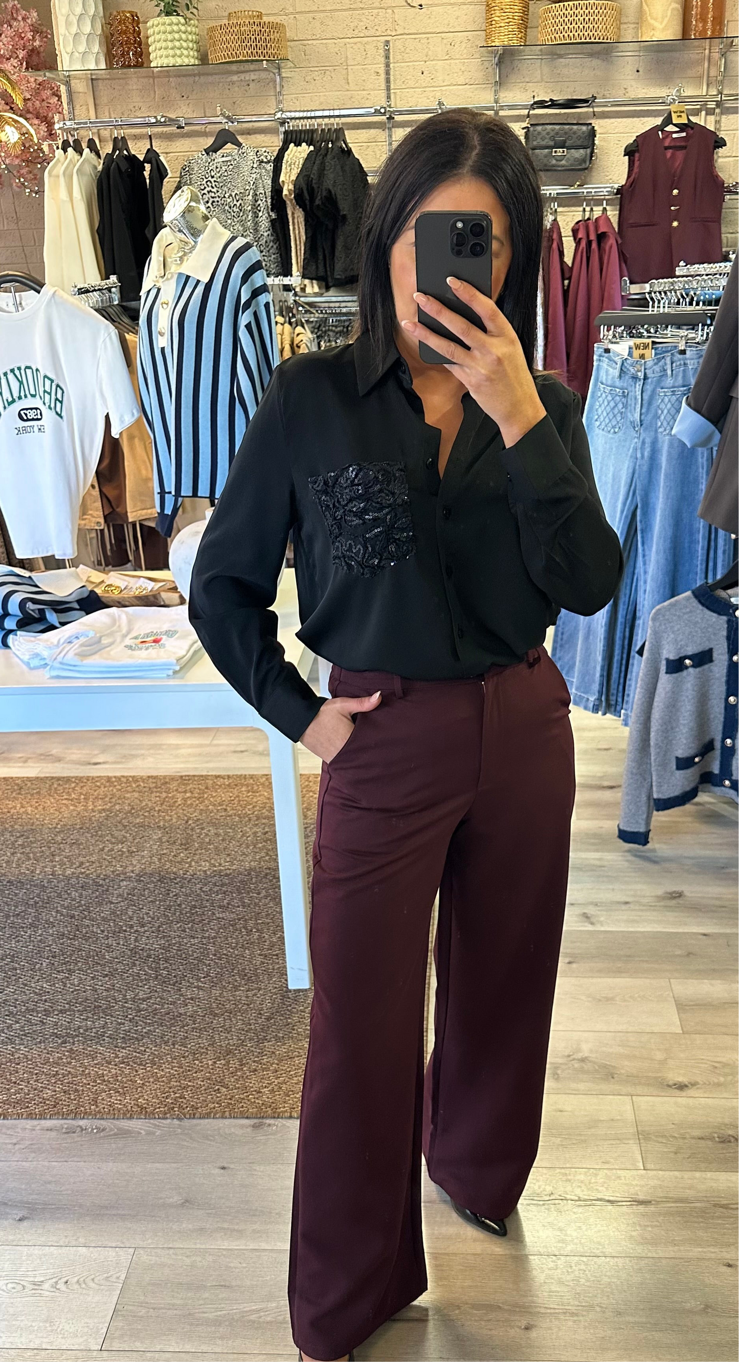 Yvette Black Shirt
