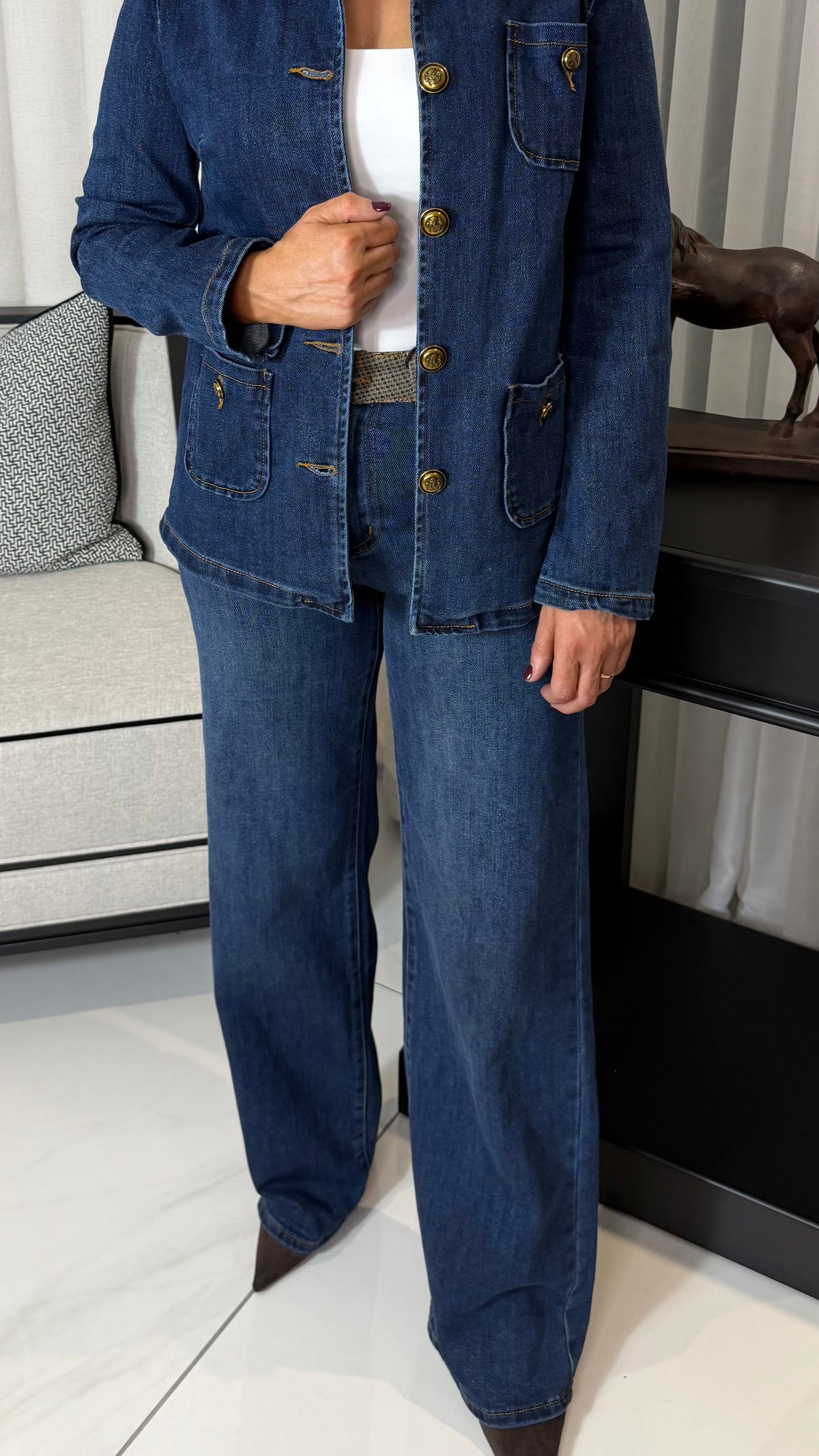 Aria Wide Leg Denim Jeans