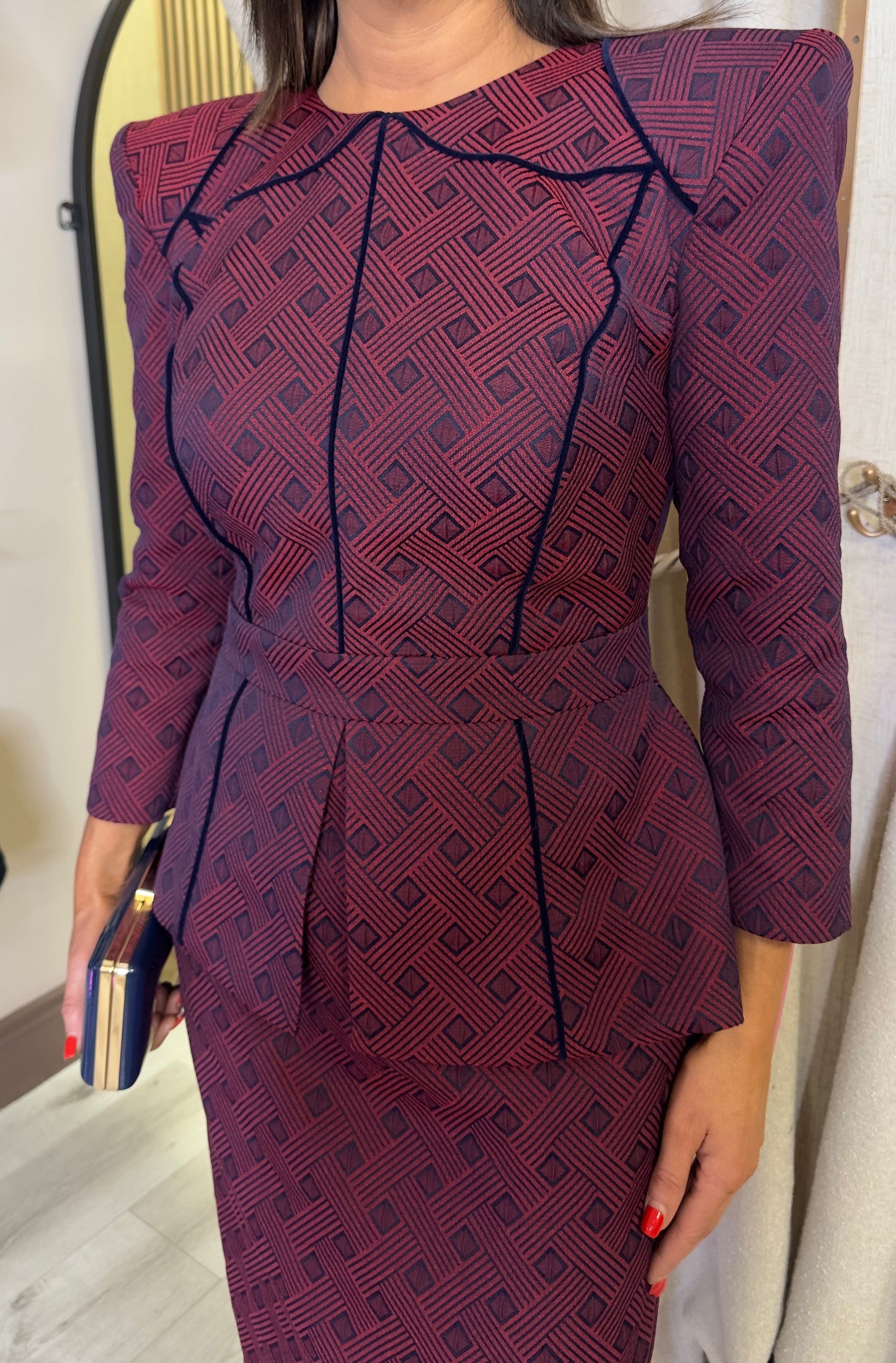 Aurelia Red Berry Dress