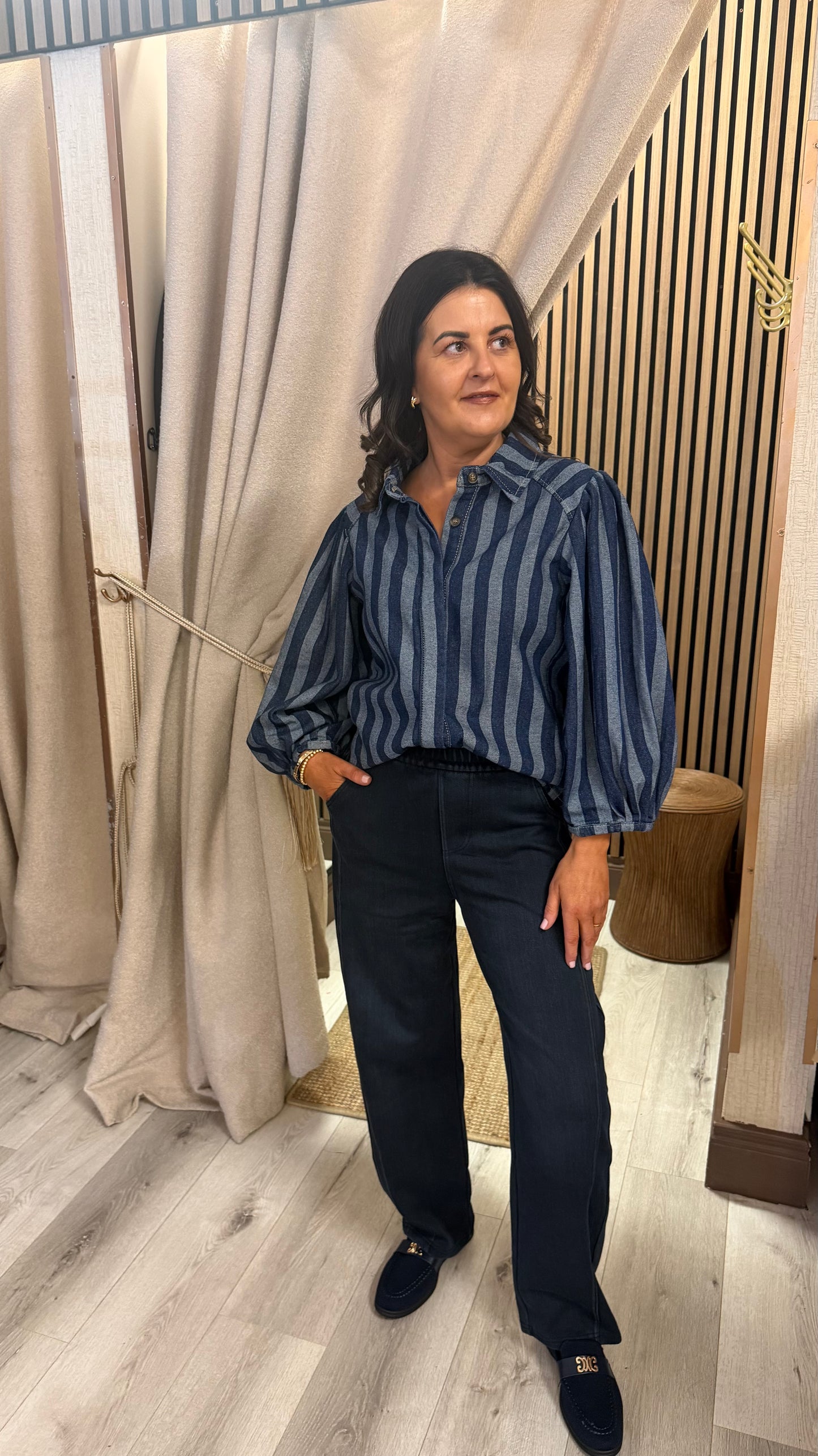 Denim Striped Shirt