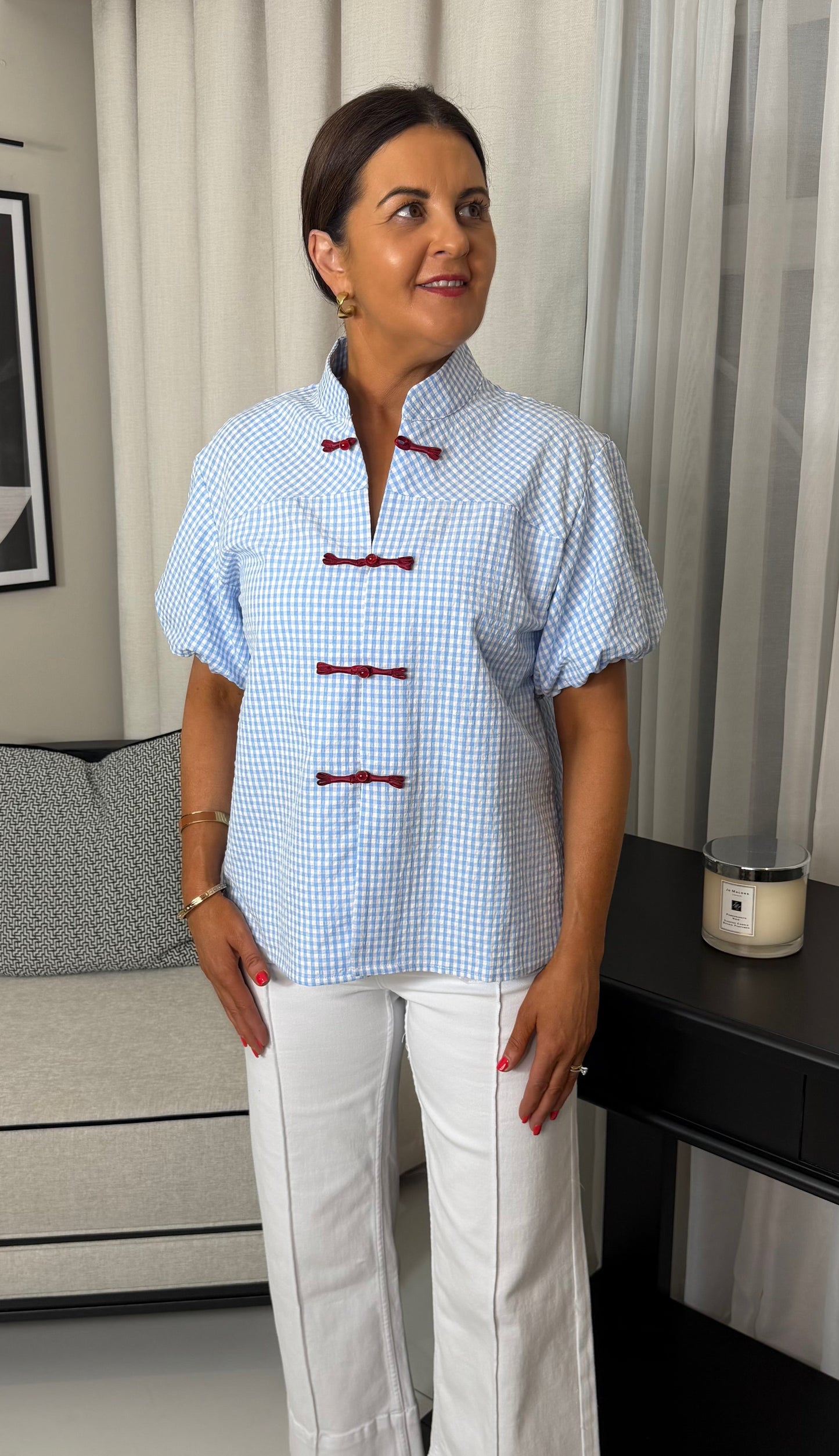 Charlotte Gingham Top
