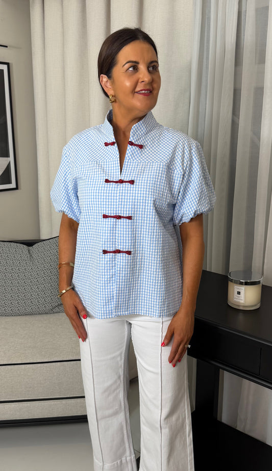 Charlotte Gingham Top
