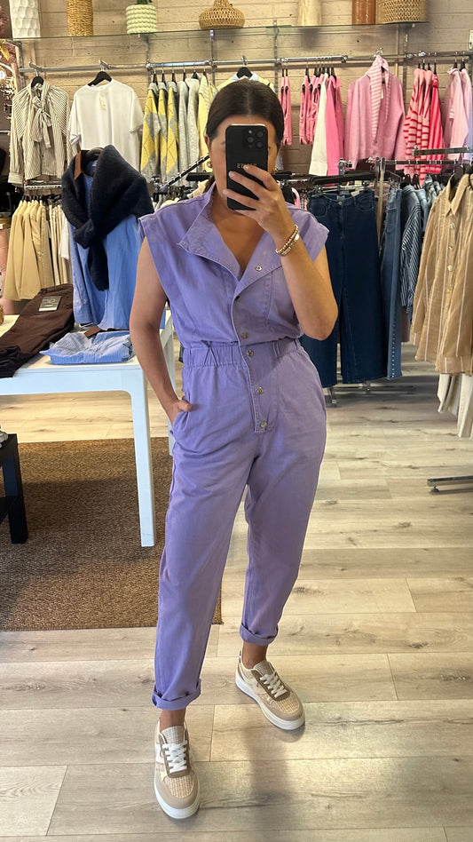 Lilac Denim Jumpsuit