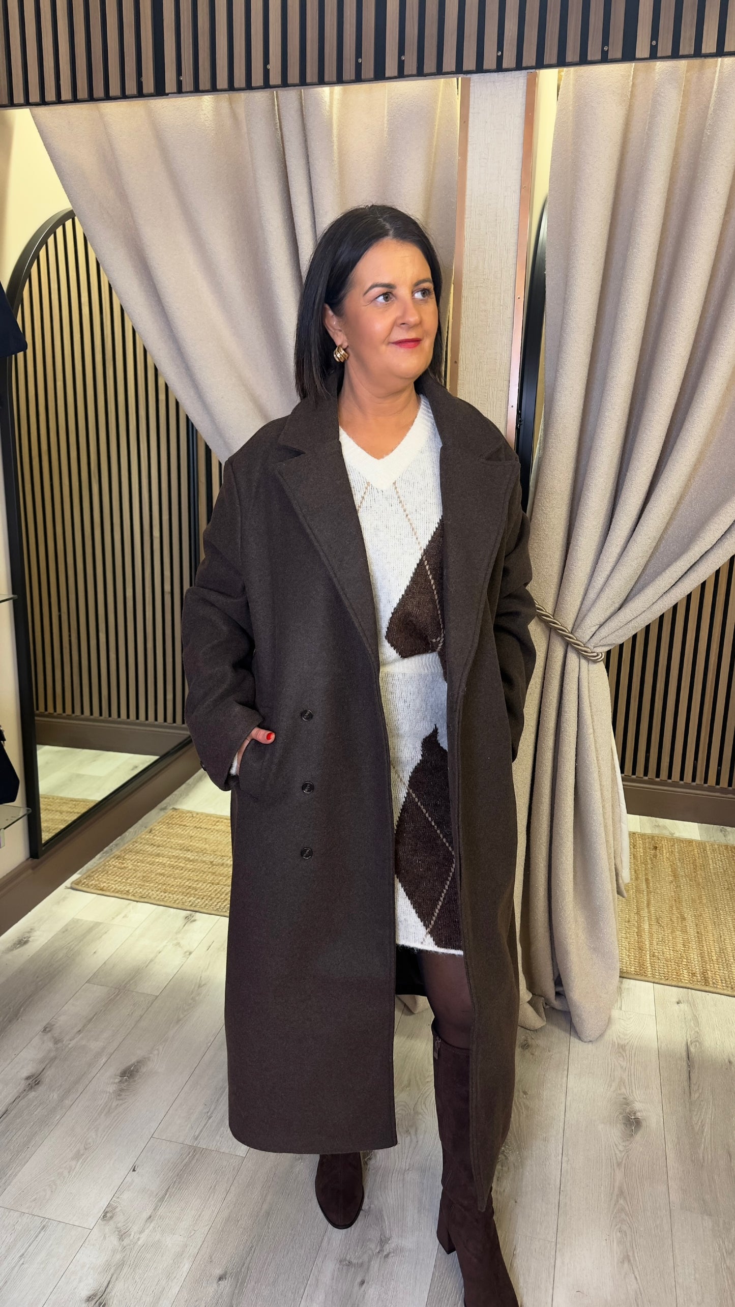 Brown Oversized Coat