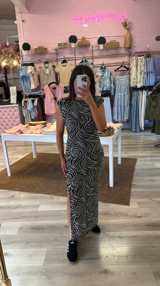 Black Abstract Dress