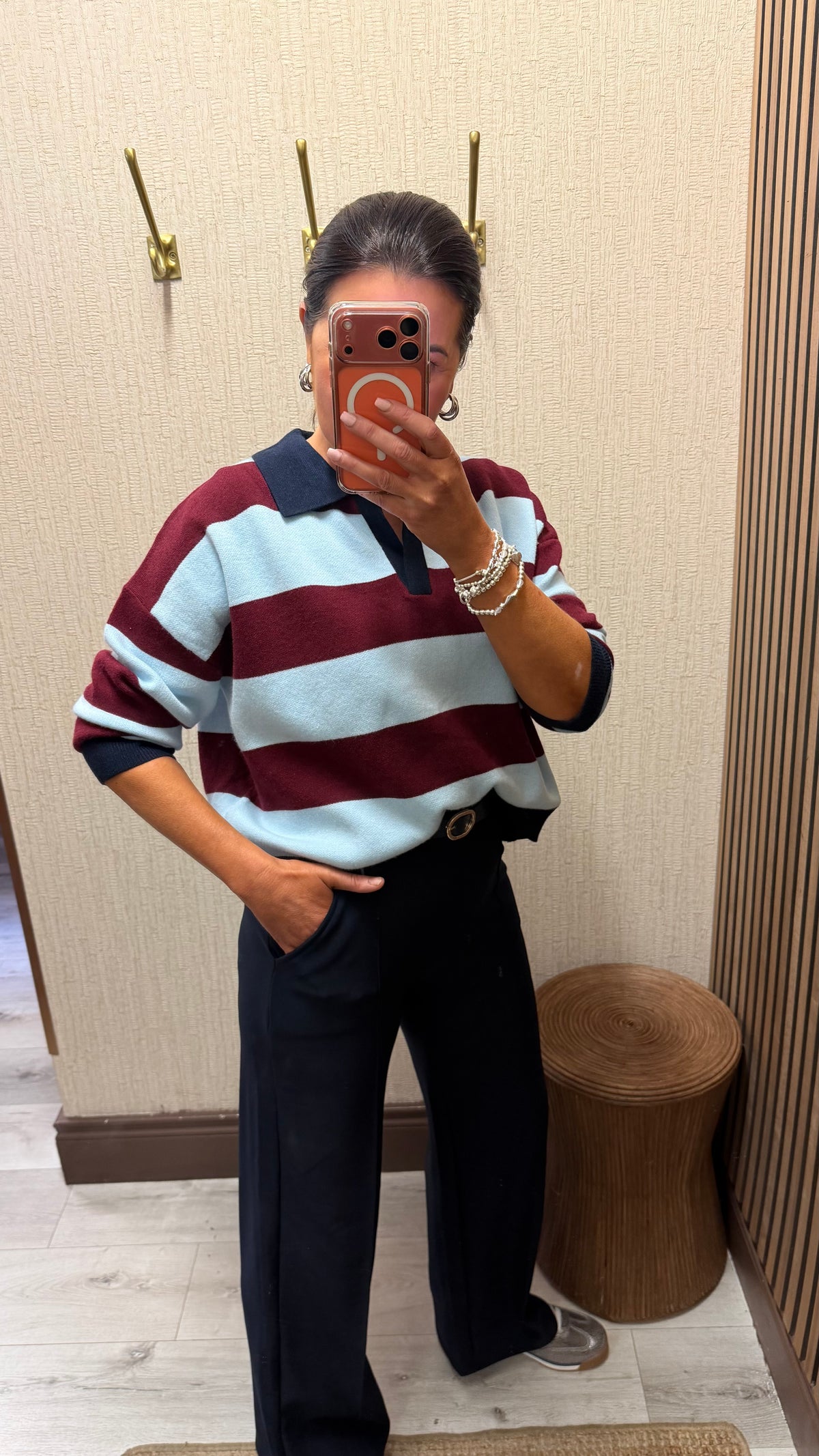 Navy Stretch-Comfort Trousers