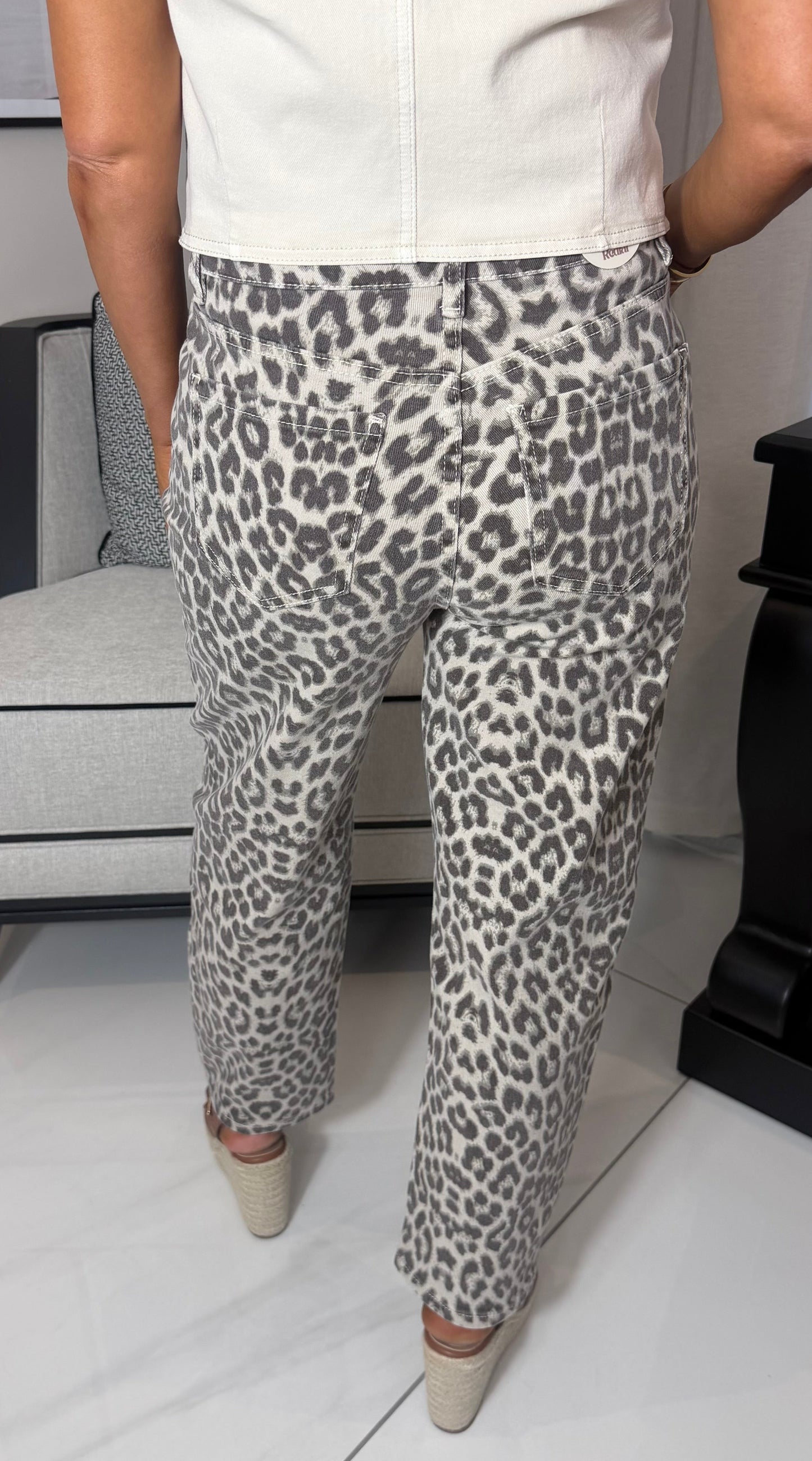 Collette Leopard Jeans