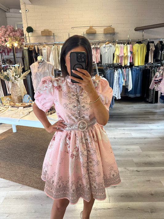 Pink Floral Dress