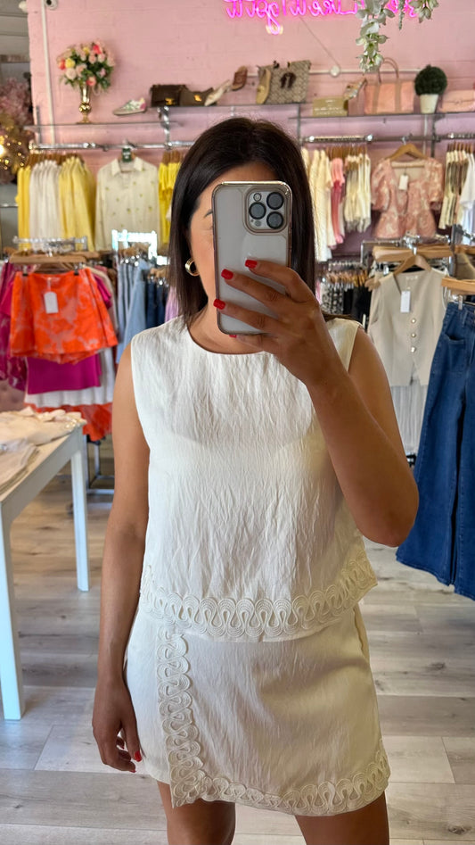Cream Linen Blend Co-Ord