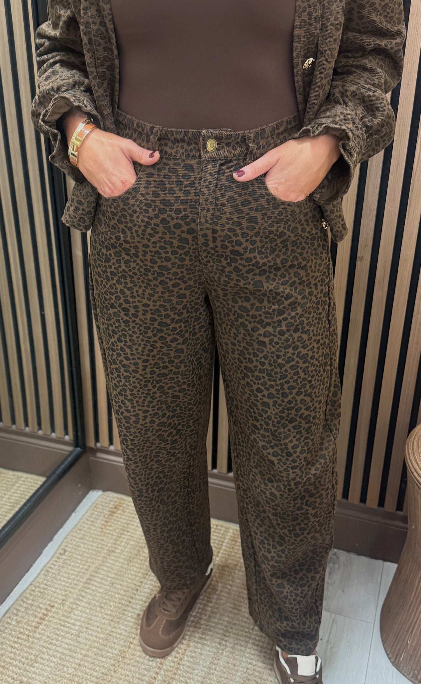 Yvonne Leopard Mom Jeans