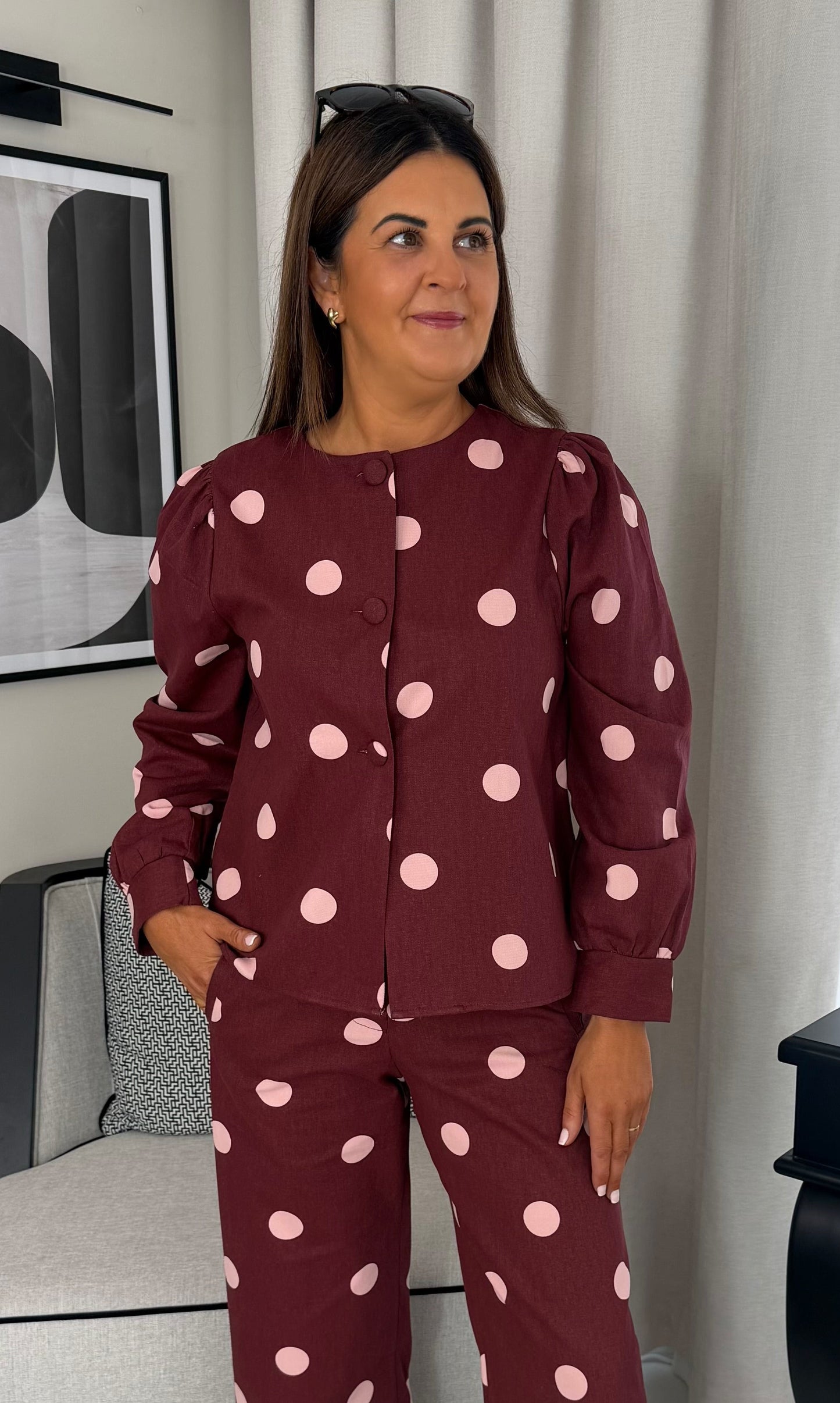 Rachel Polka Dot Top